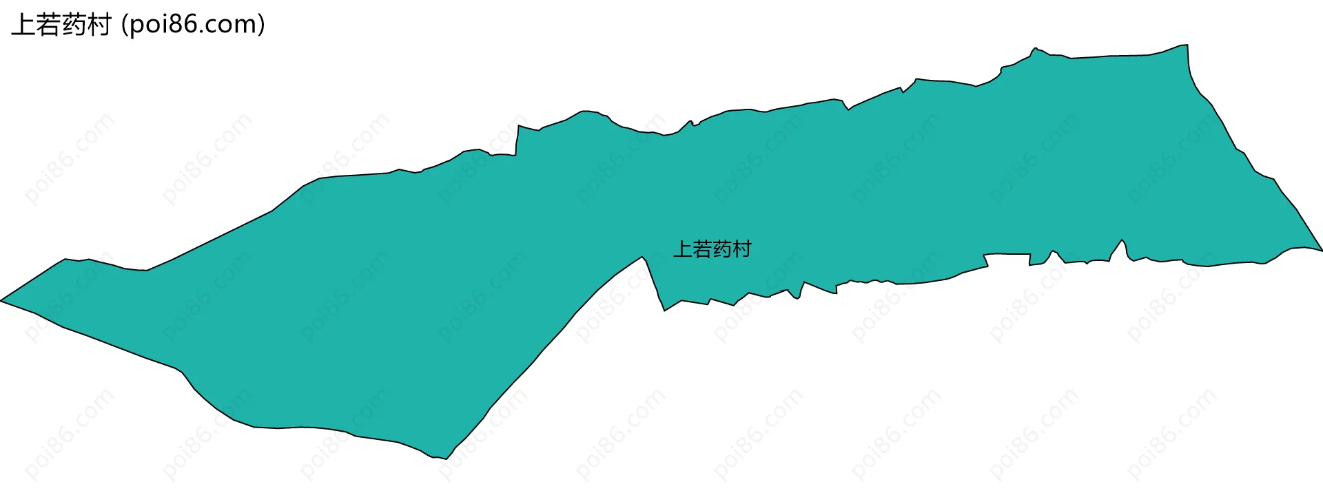 上若药村边界地图