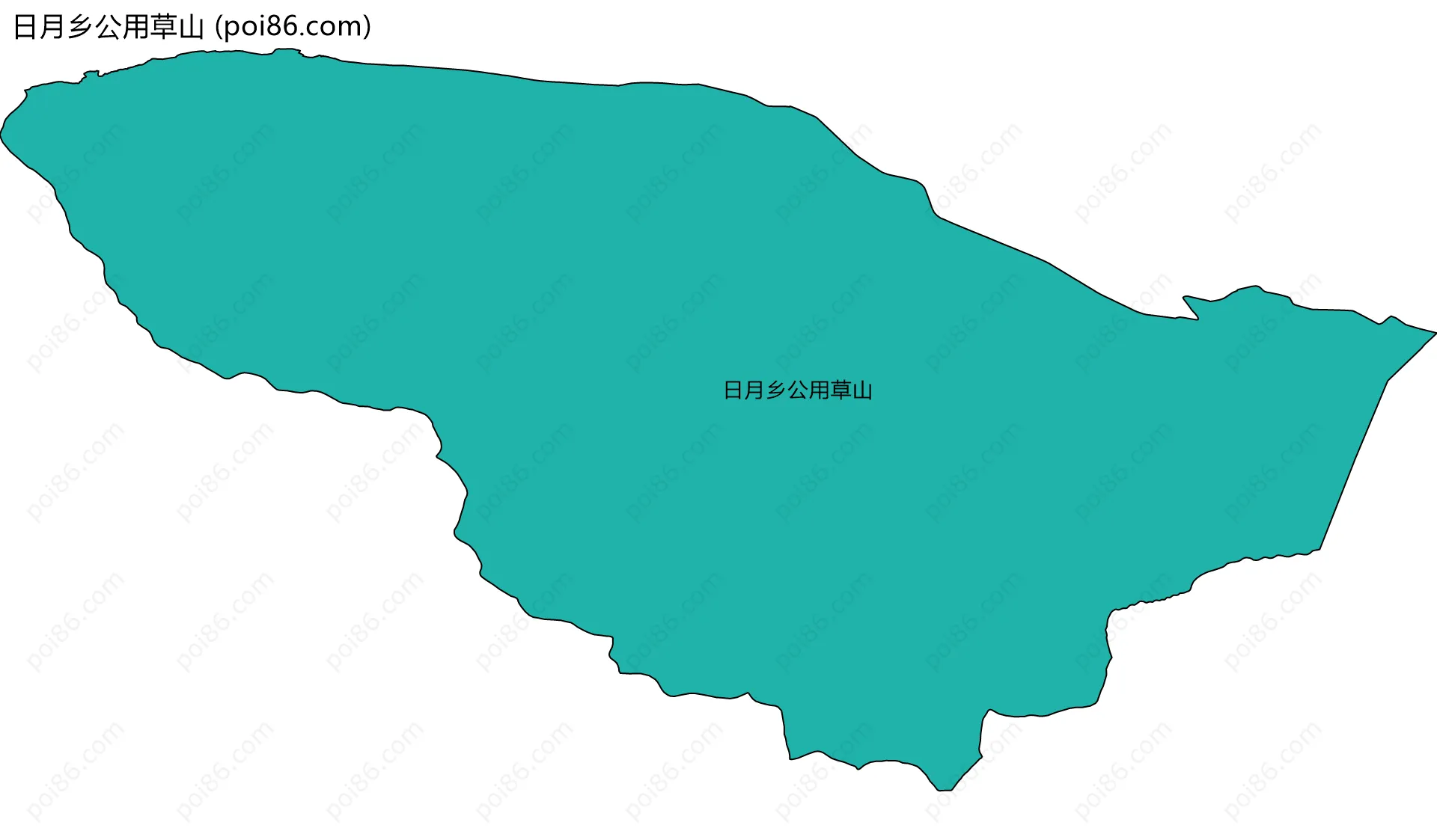 日月乡公用草山边界地图