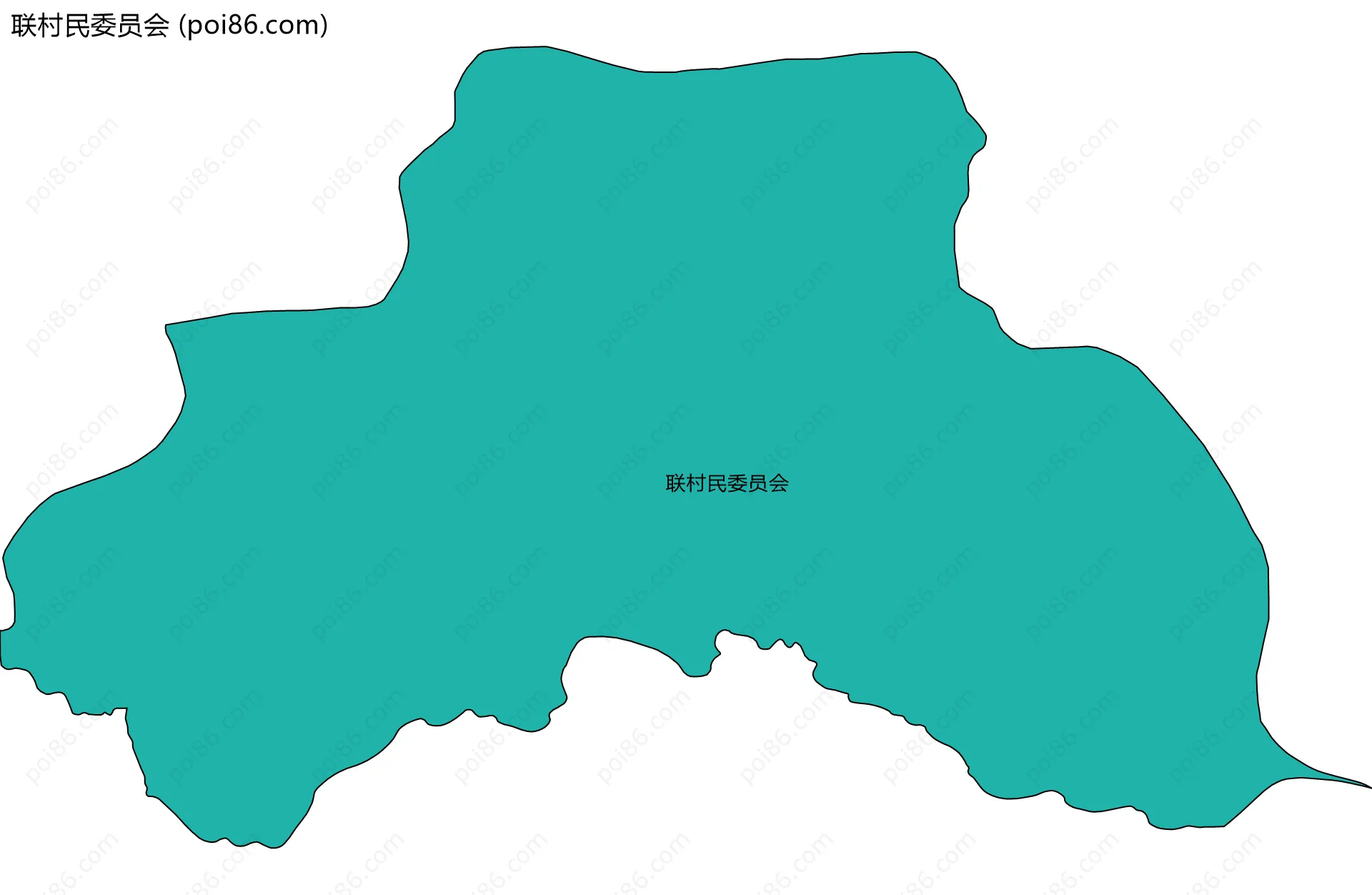 联村民委员会边界地图