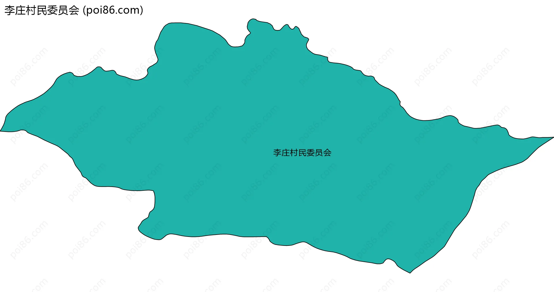 李庄村民委员会边界地图