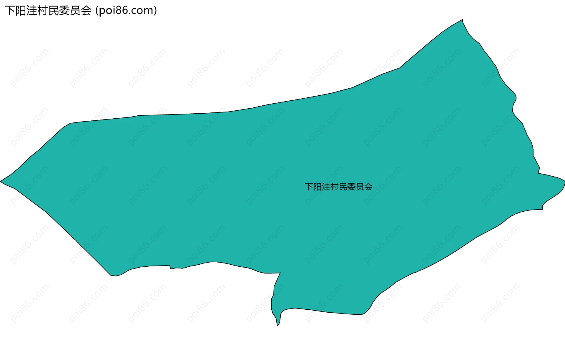 下阳洼村民委员会边界地图