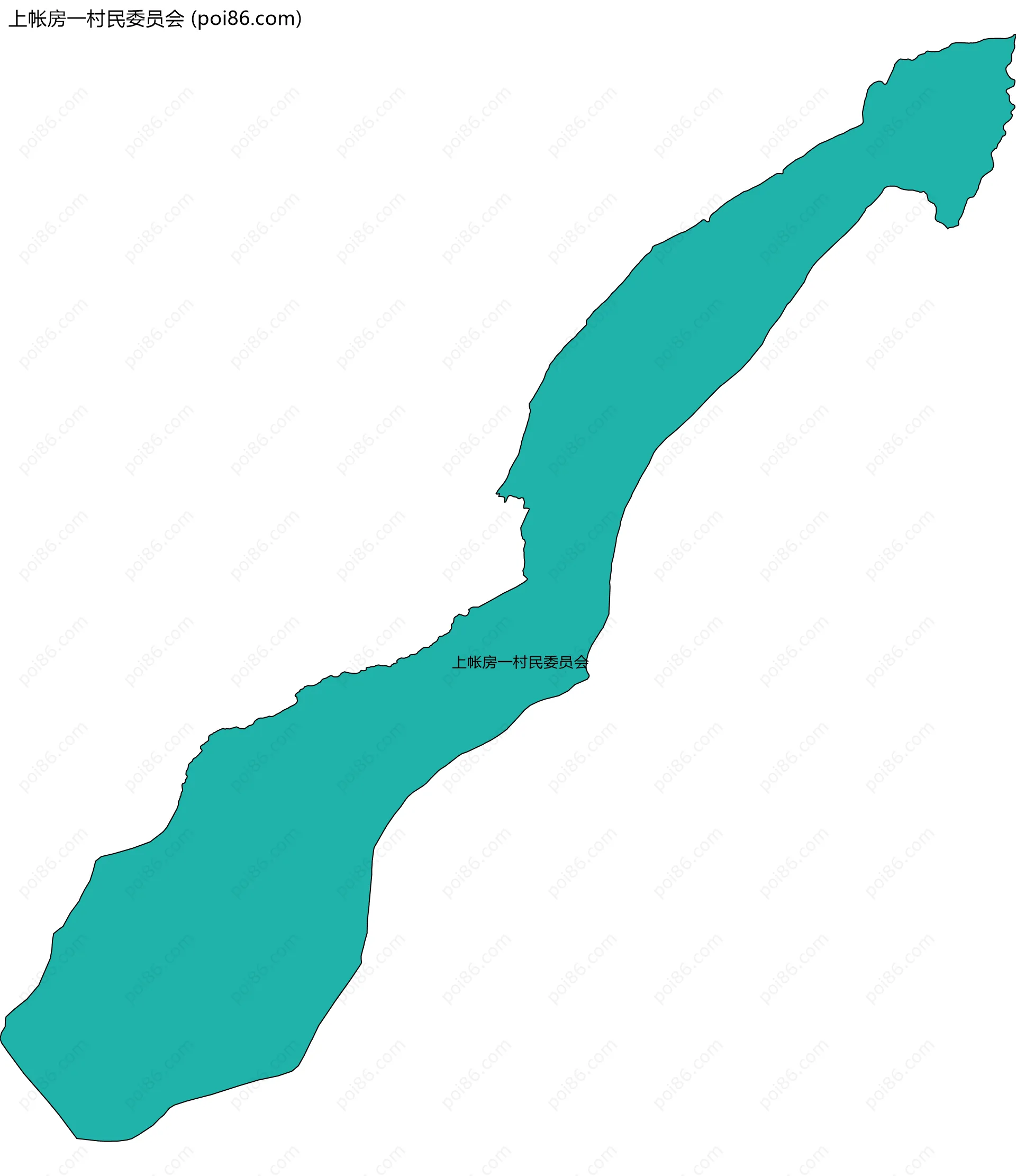 上帐房一村民委员会边界地图