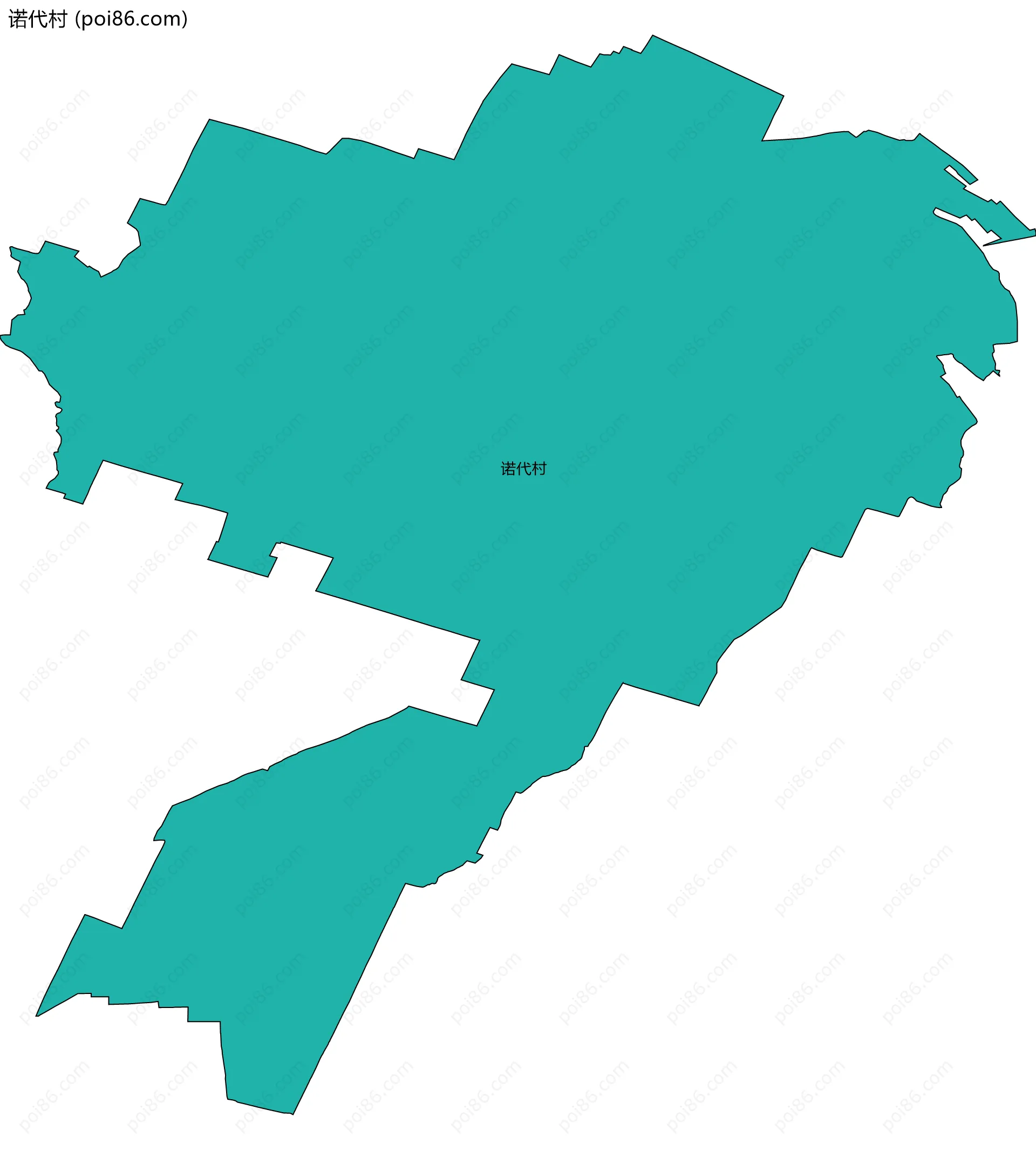 诺代村边界地图