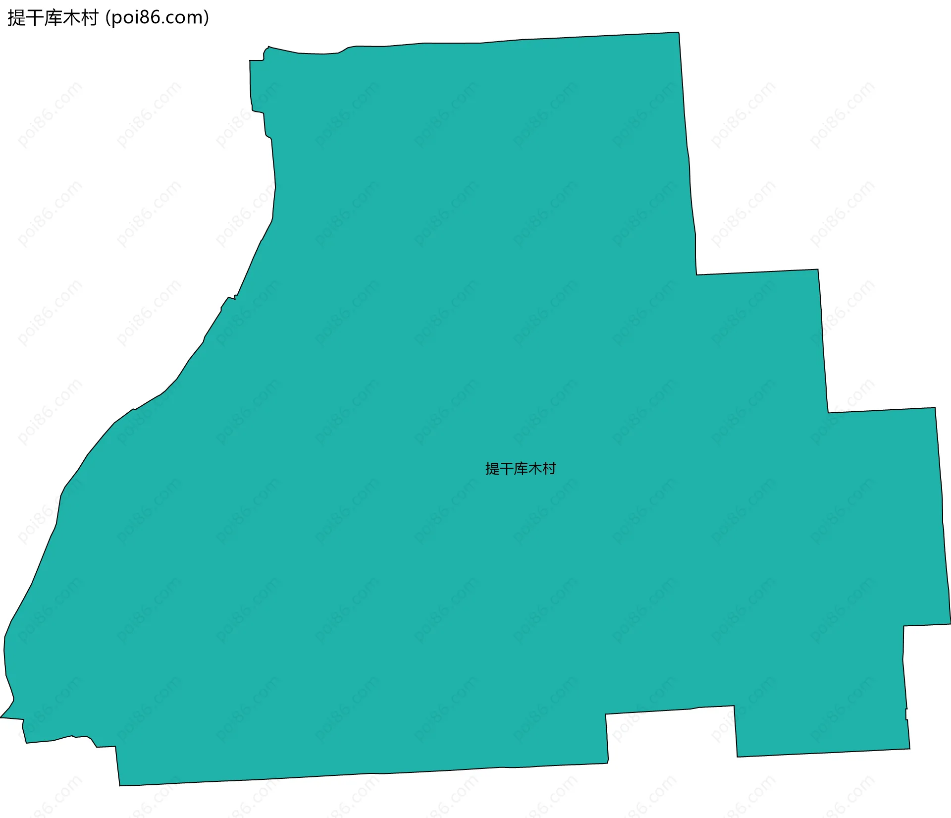 提干库木村边界地图