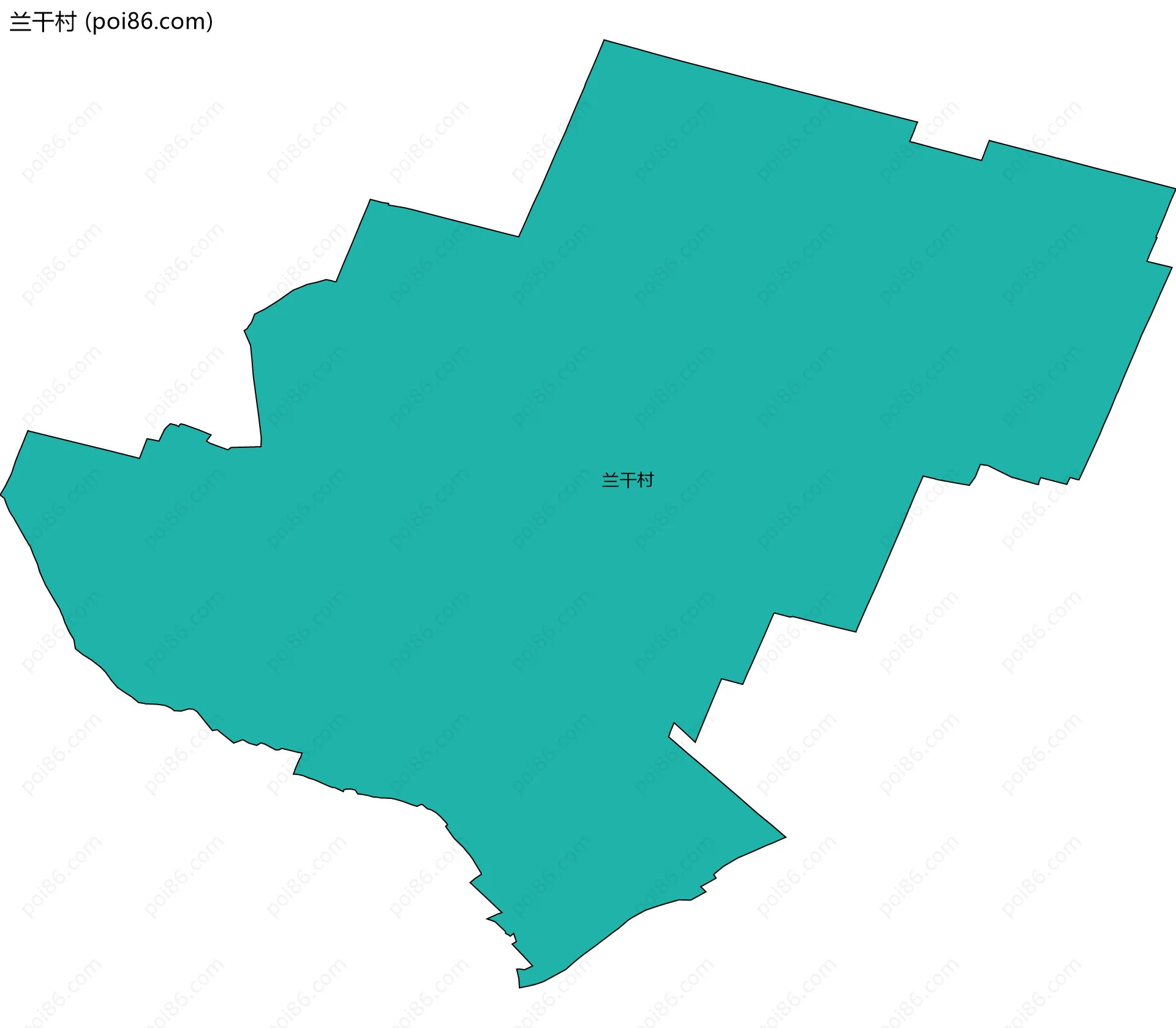 兰干村边界地图
