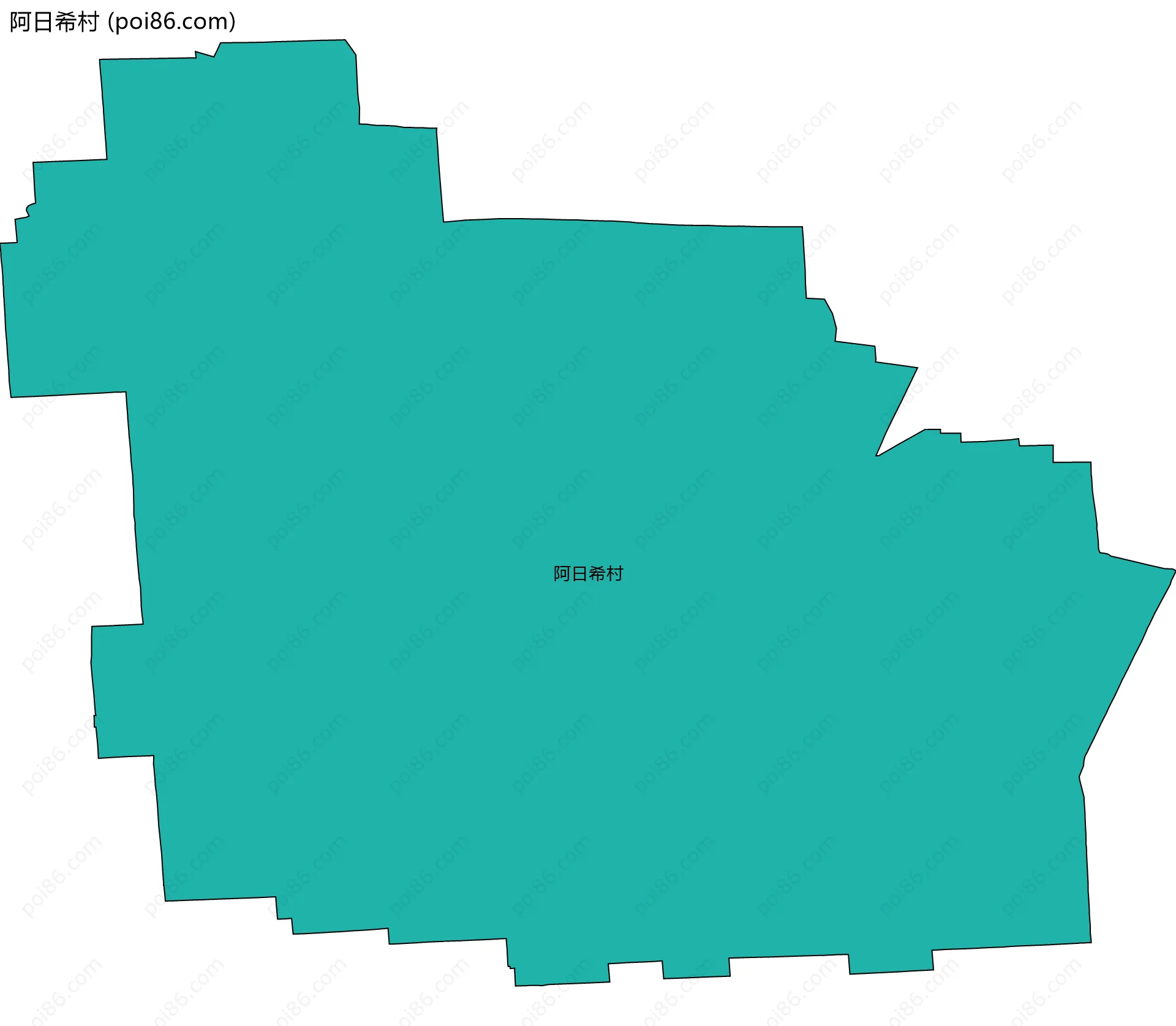 阿日希村边界地图