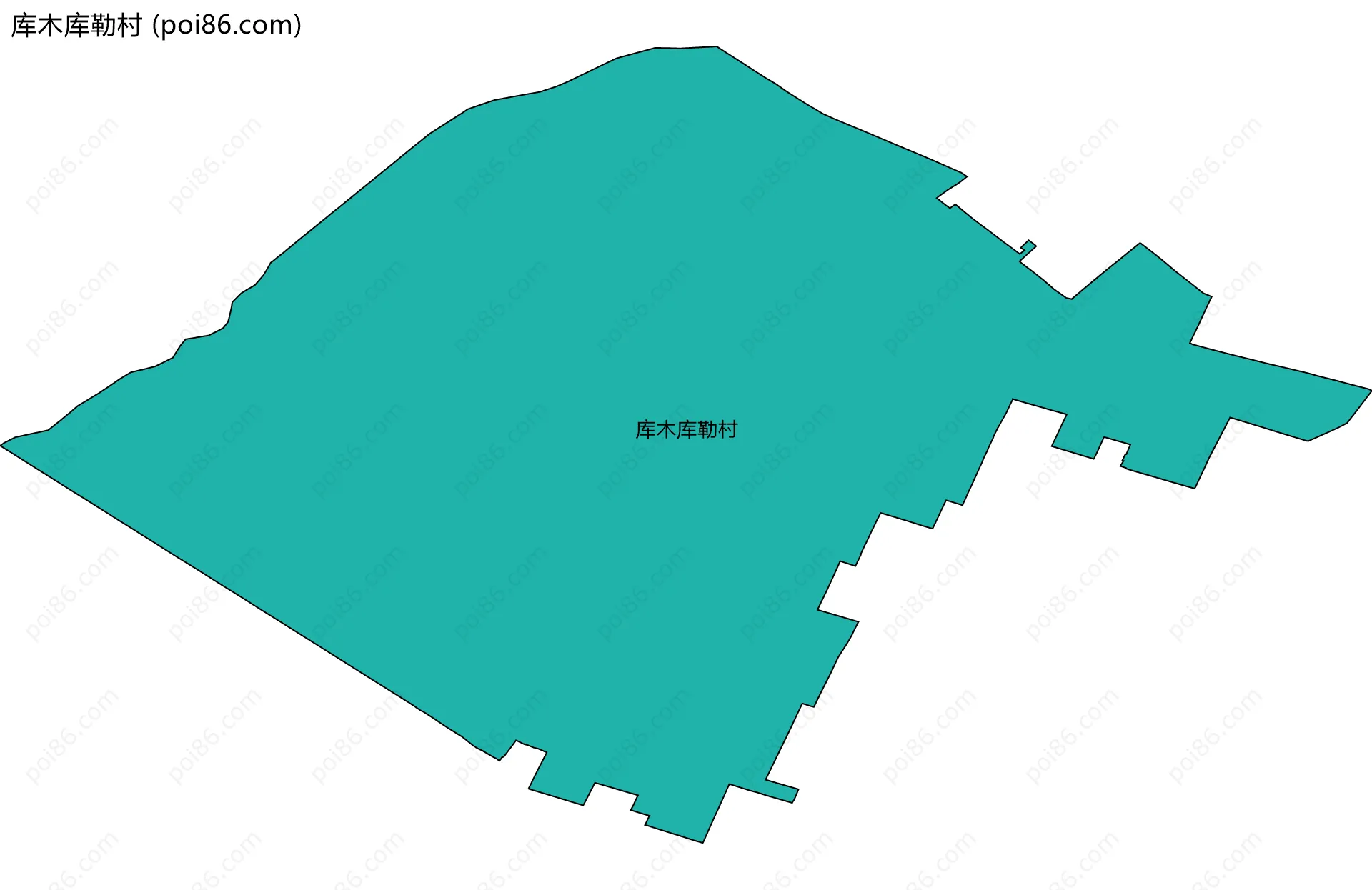 库木库勒村边界地图