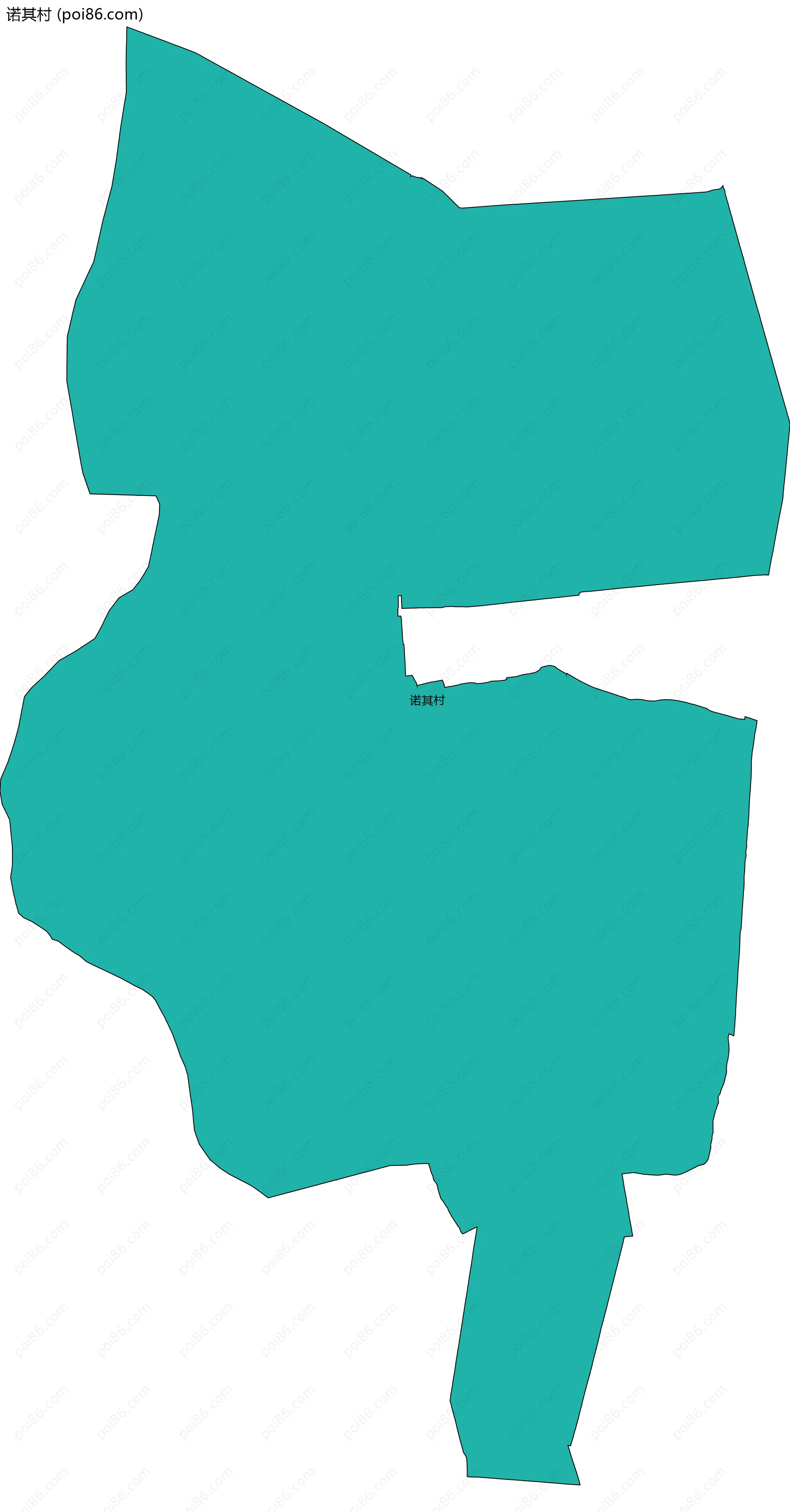 诺其村边界地图