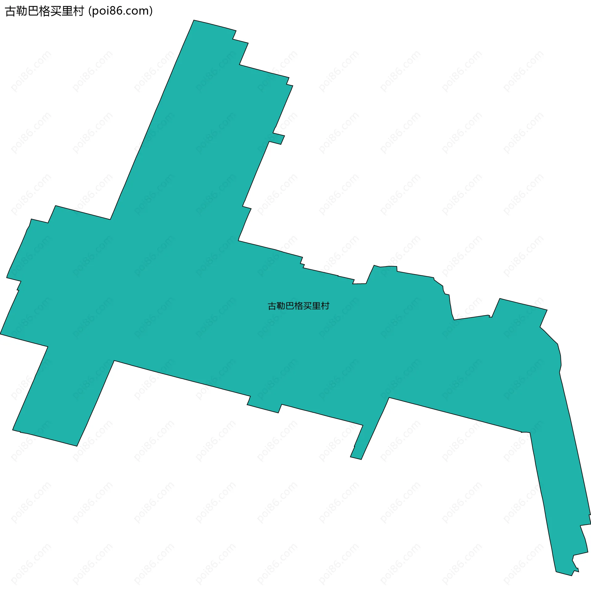 古勒巴格买里村边界地图