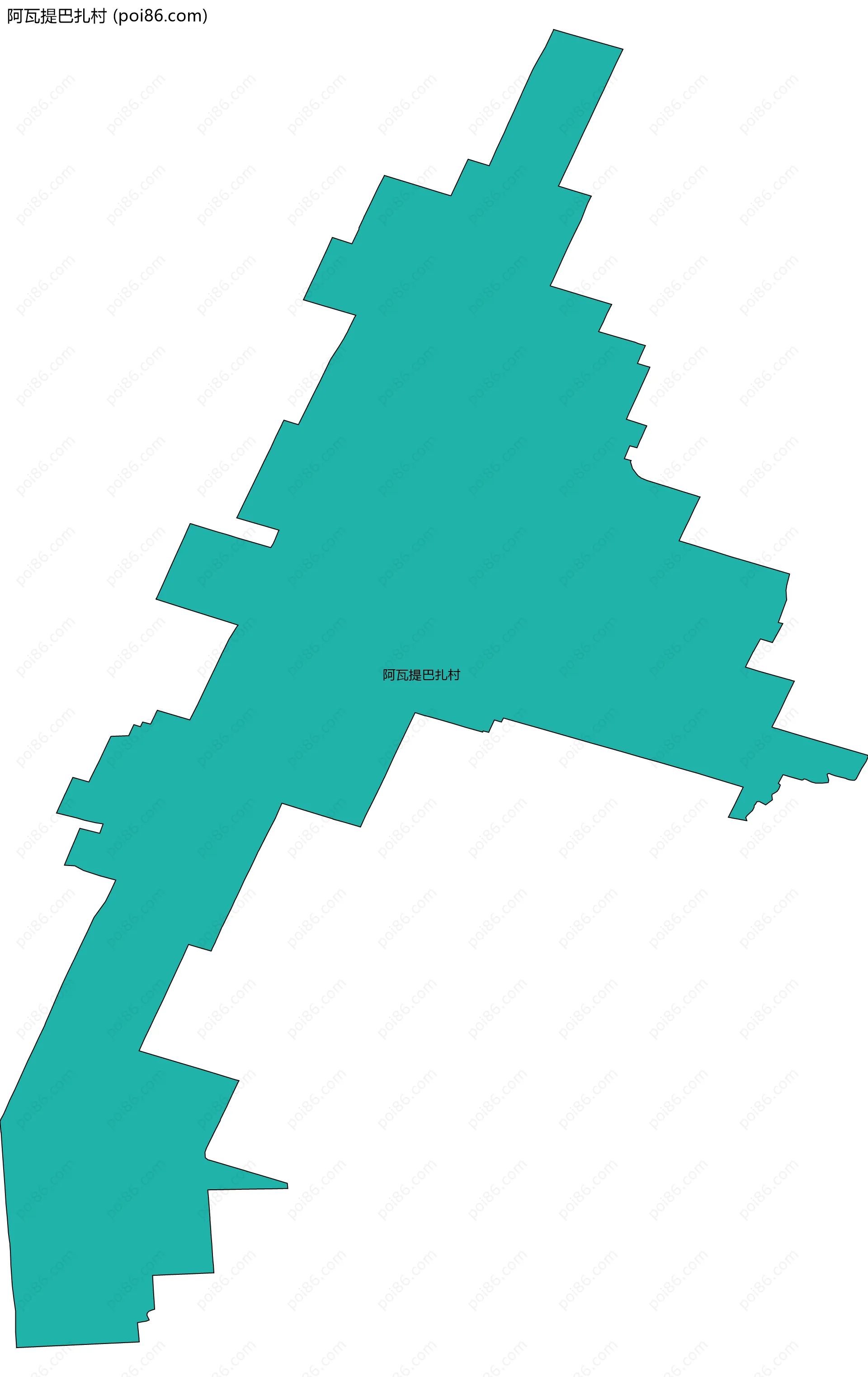 阿瓦提巴扎村边界地图