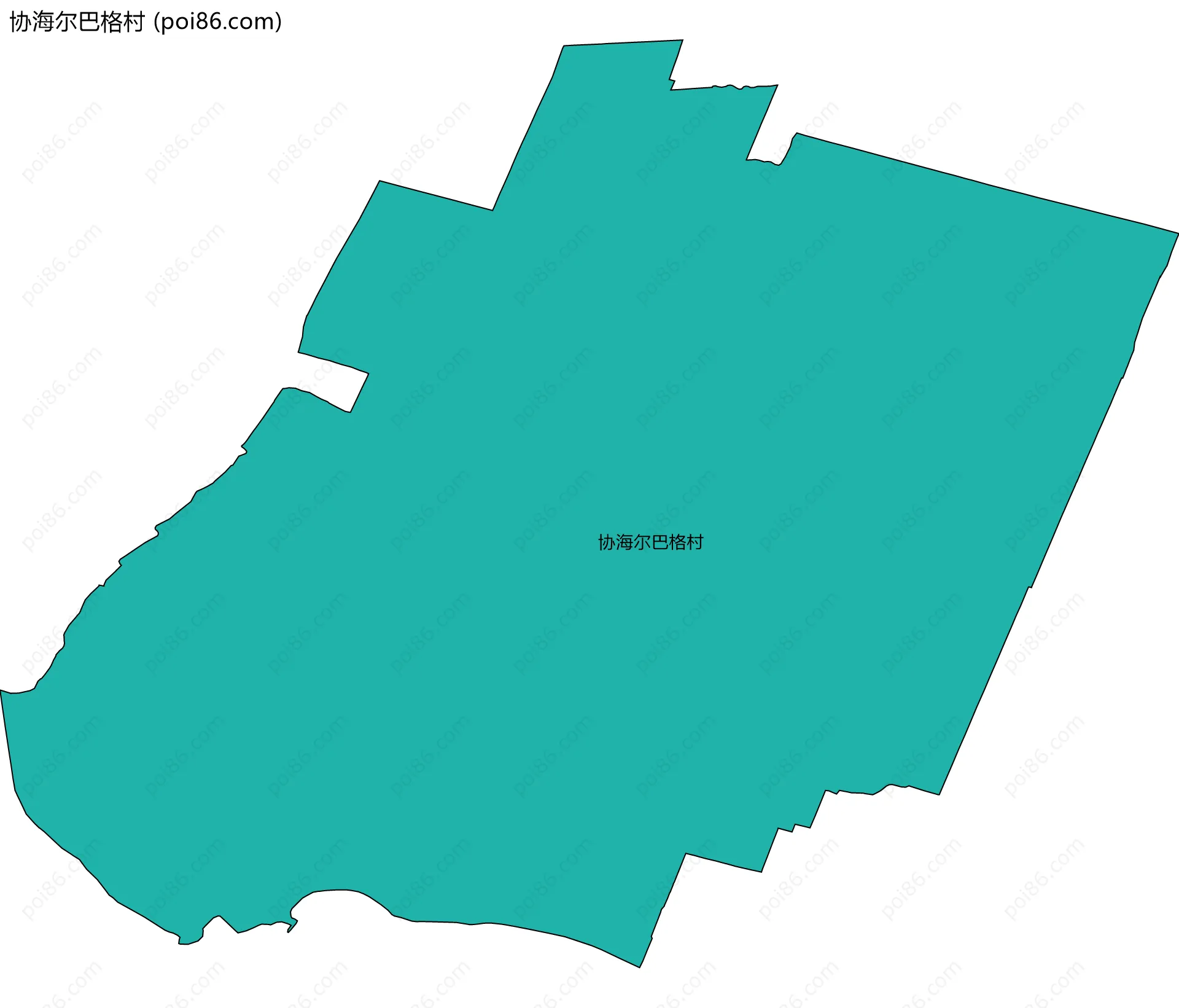 协海尔巴格村边界地图