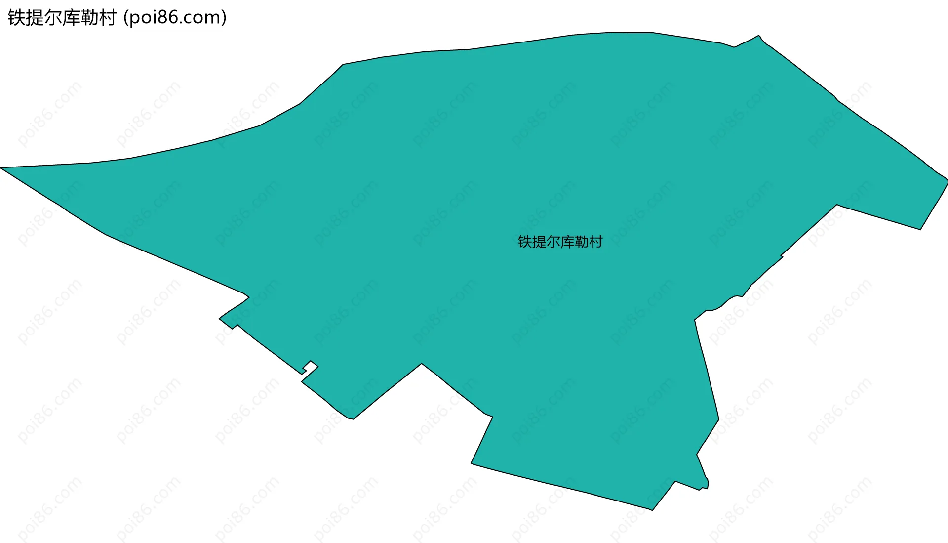 铁提尔库勒村边界地图