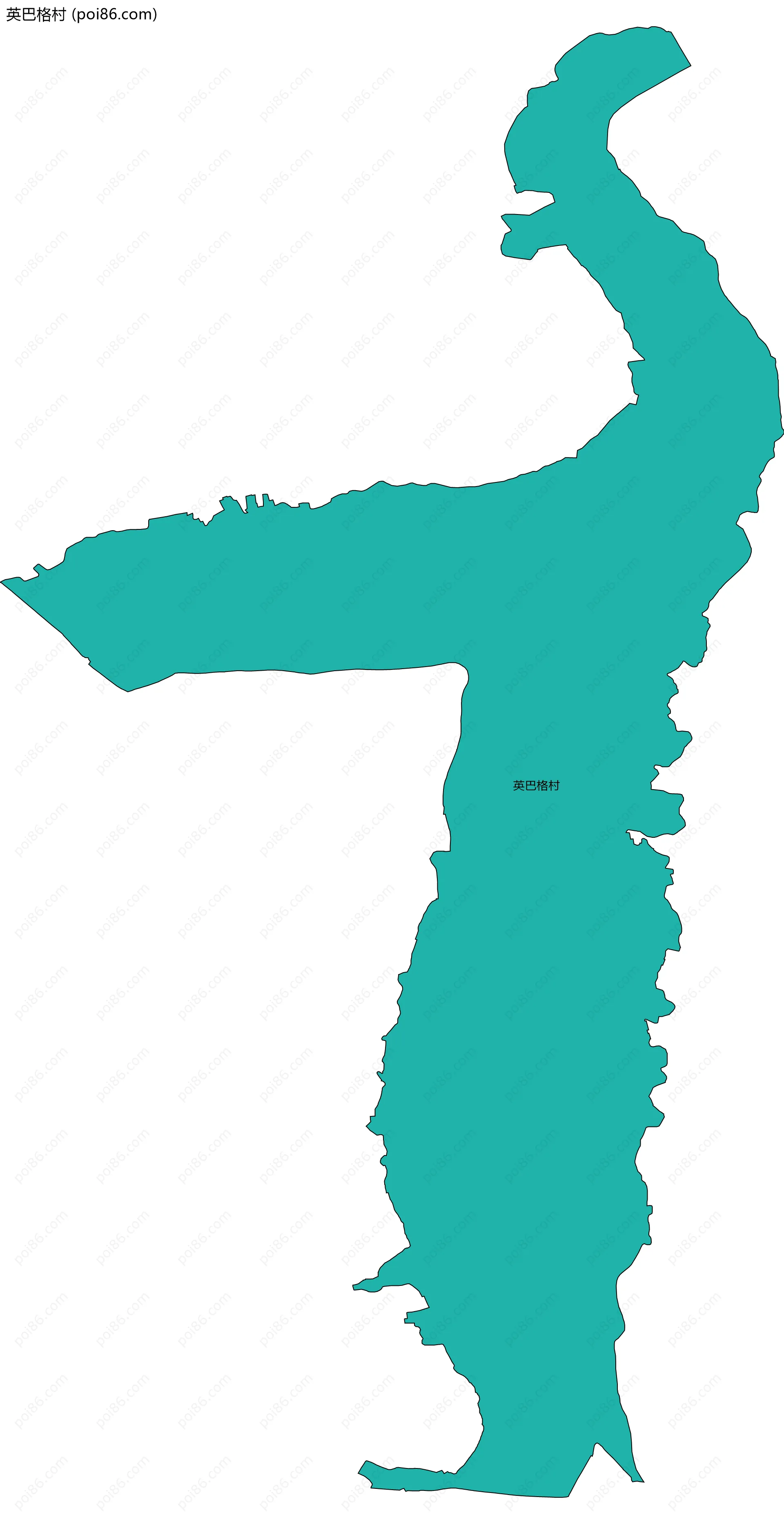 英巴格村边界地图