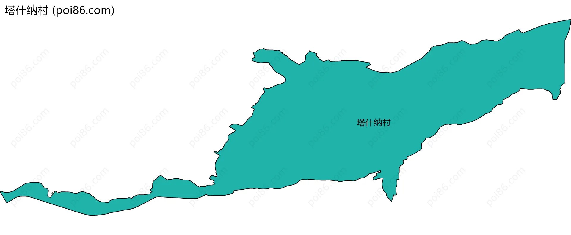 塔什纳村边界地图