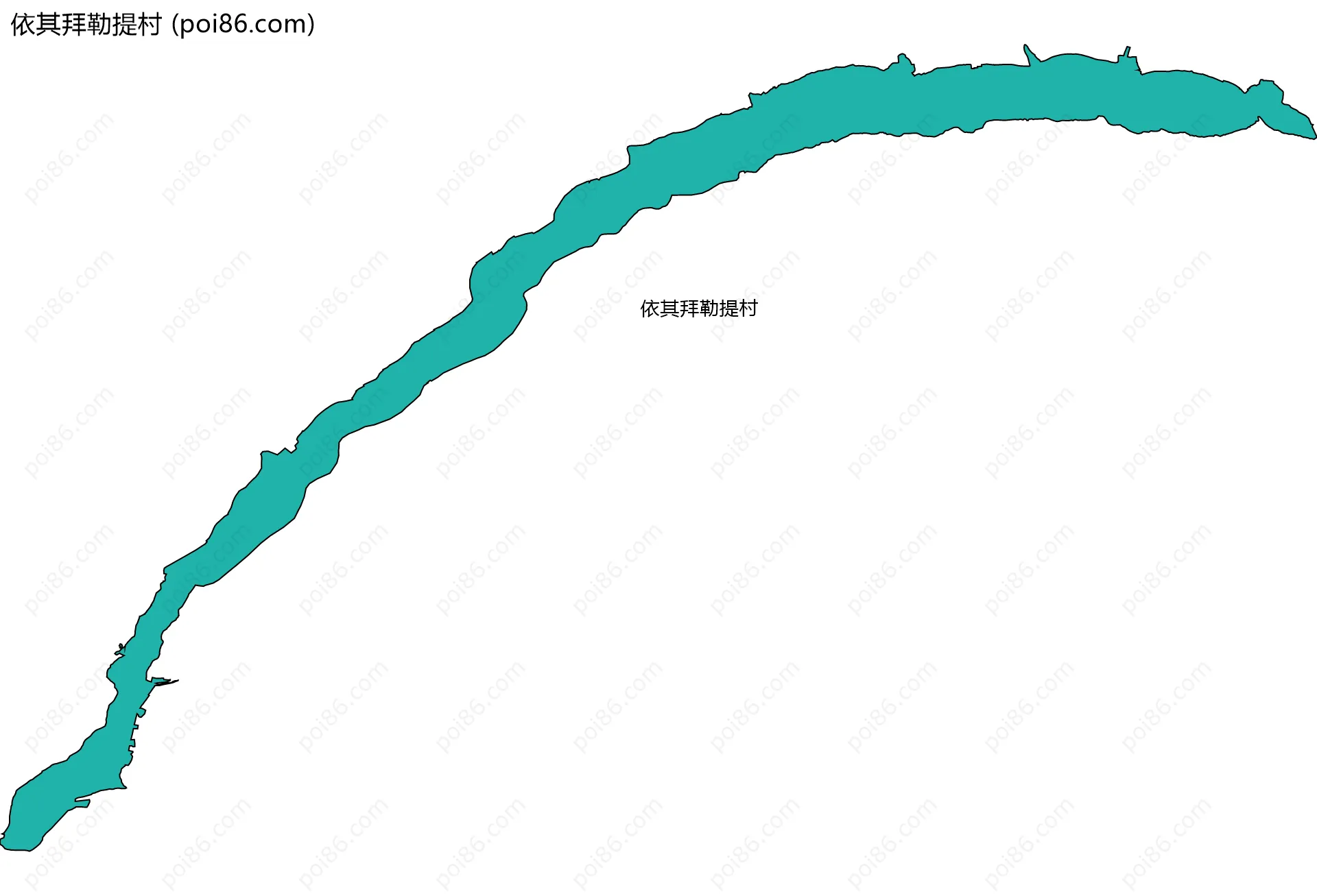 依其拜勒提村边界地图