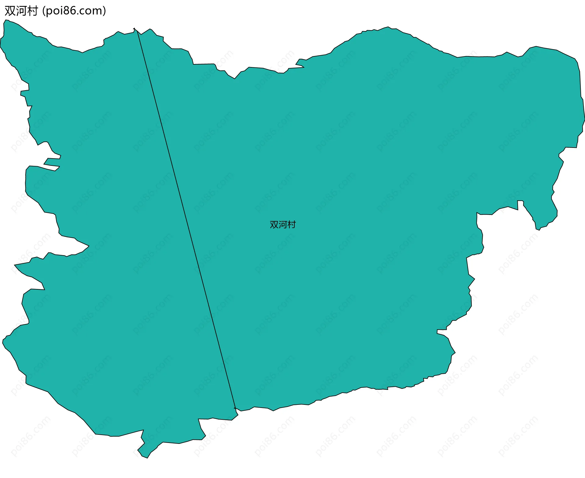 双河村边界地图