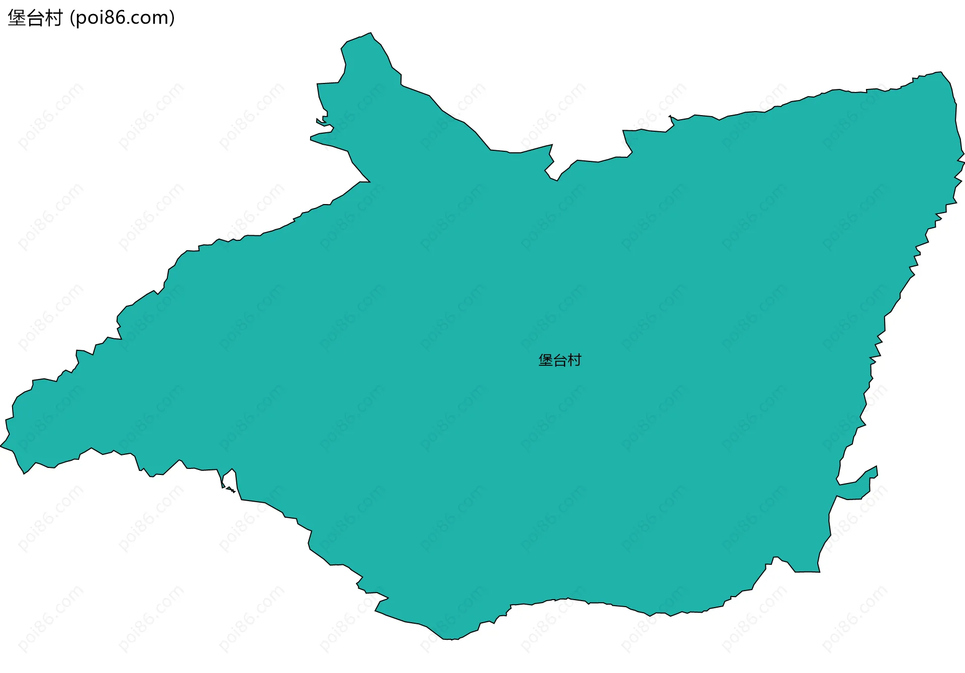 堡台村边界地图