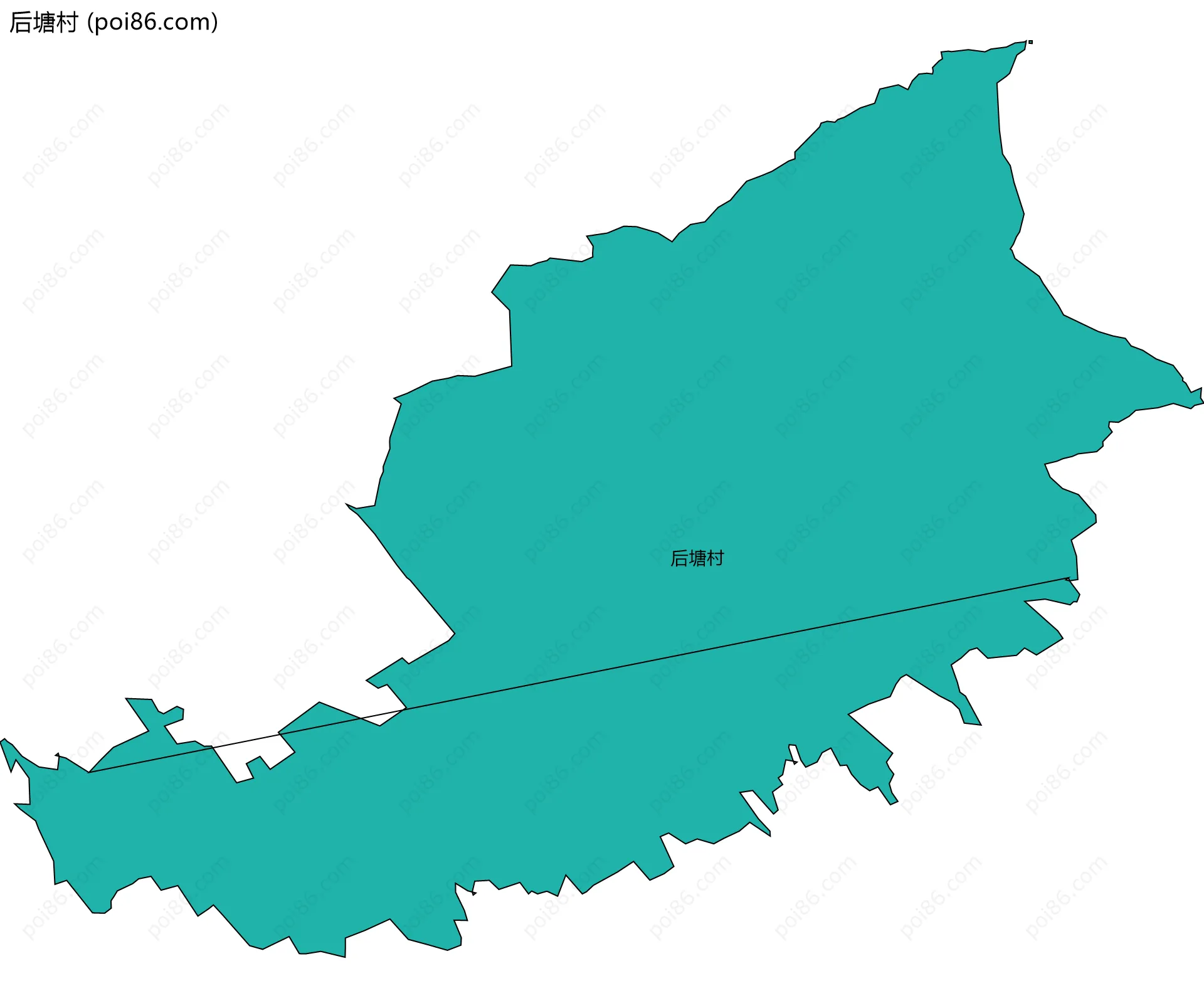 后塘村边界地图