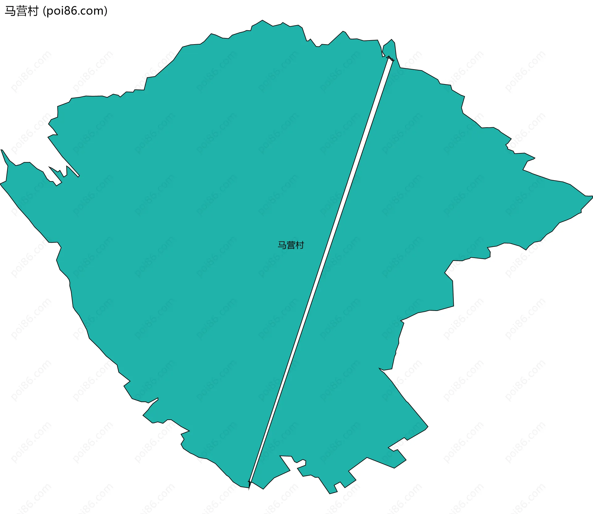 马营村边界地图