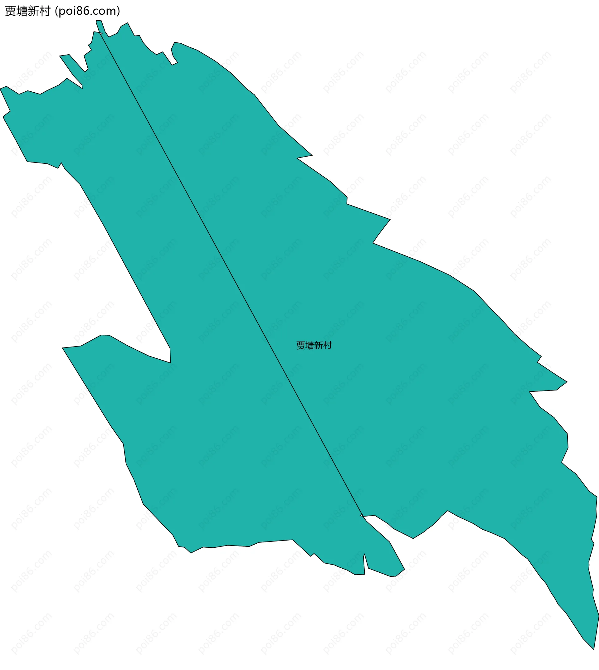 贾塘新村边界地图