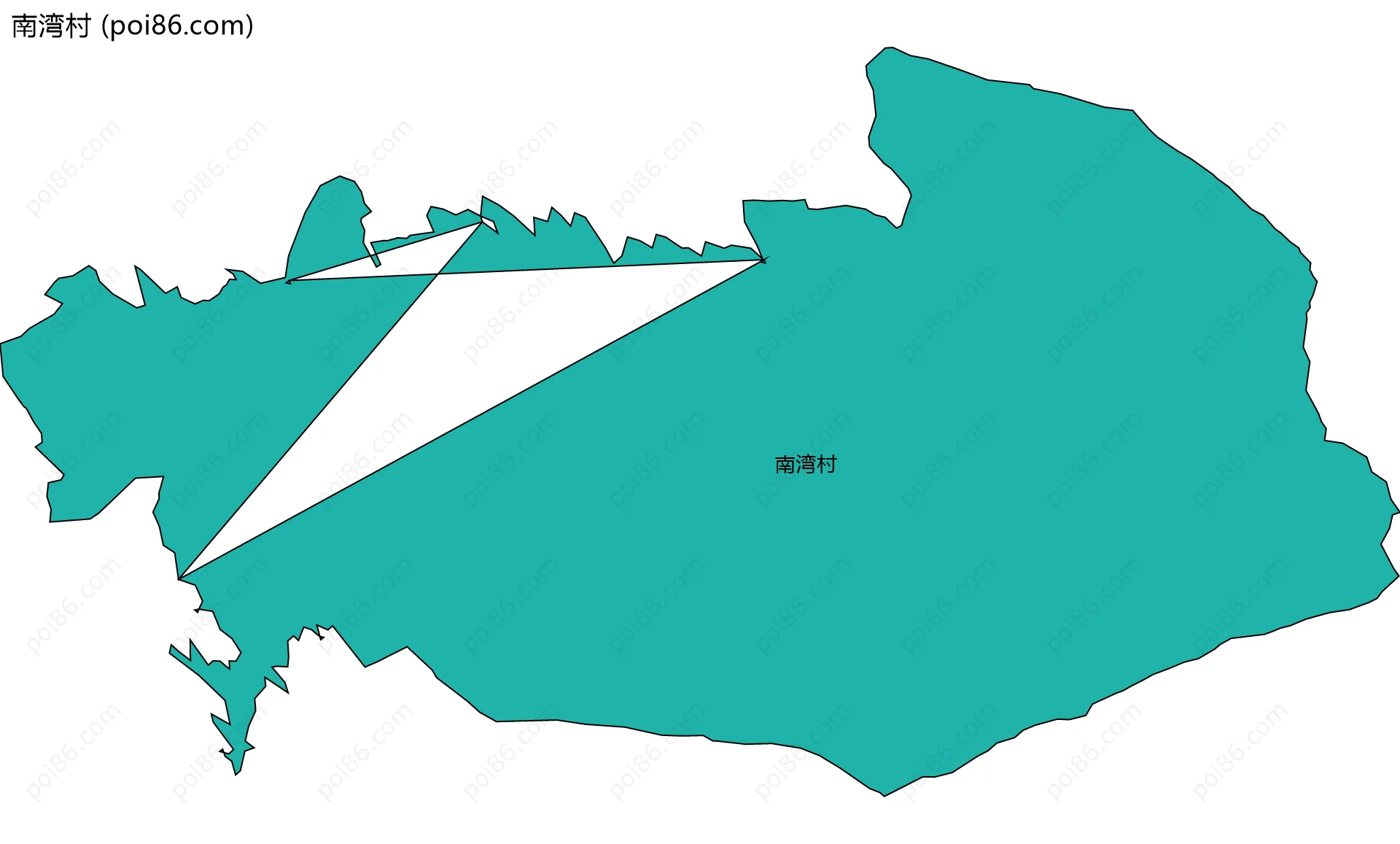 南湾村边界地图