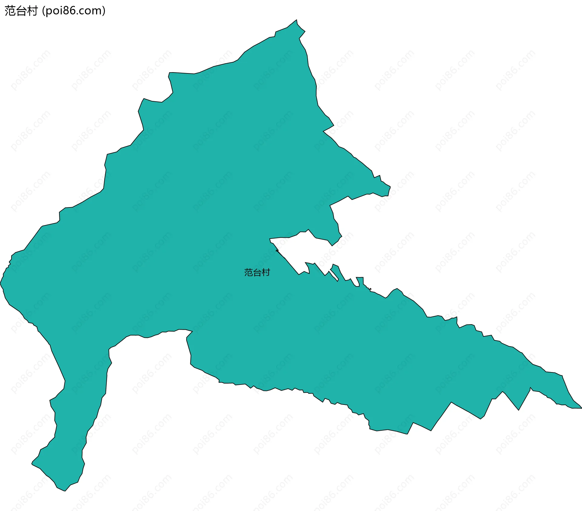 范台村边界地图