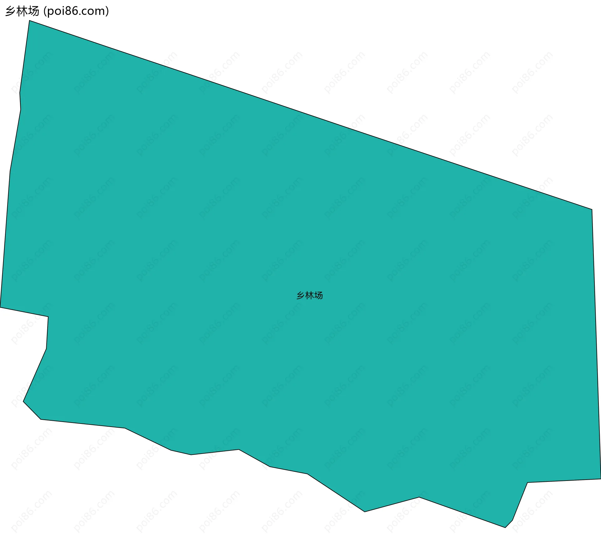 乡林场边界地图