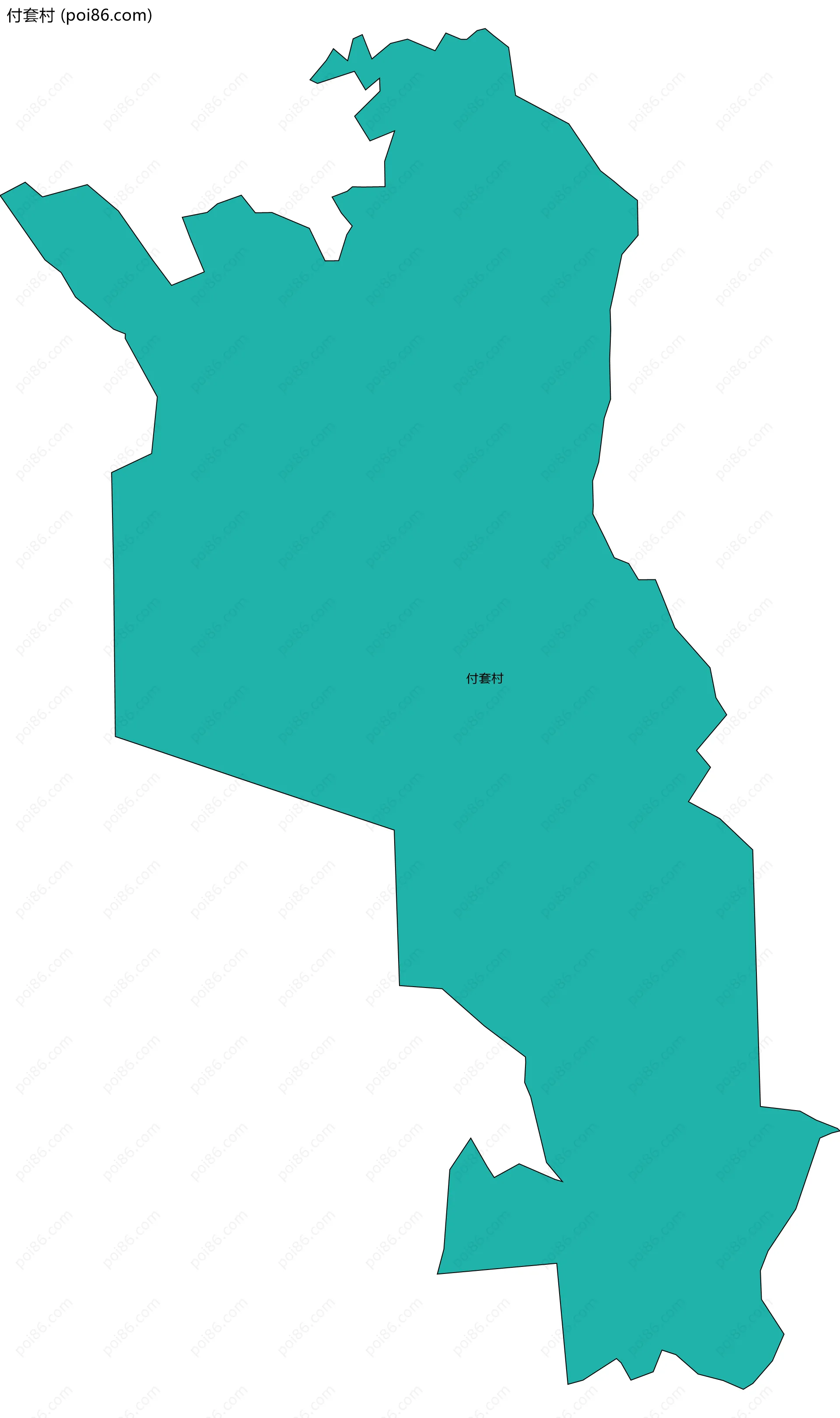 付套村边界地图