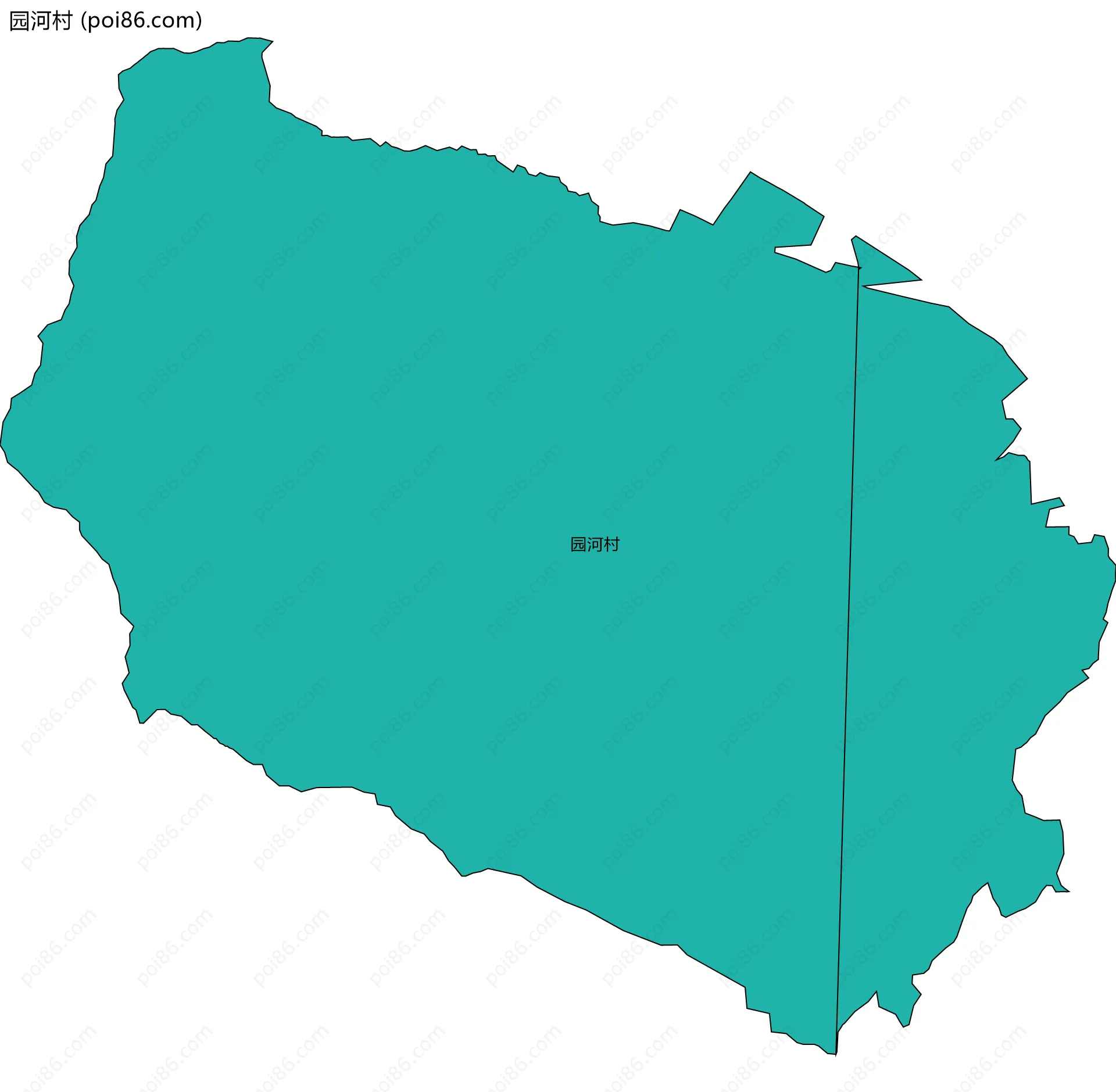园河村边界地图