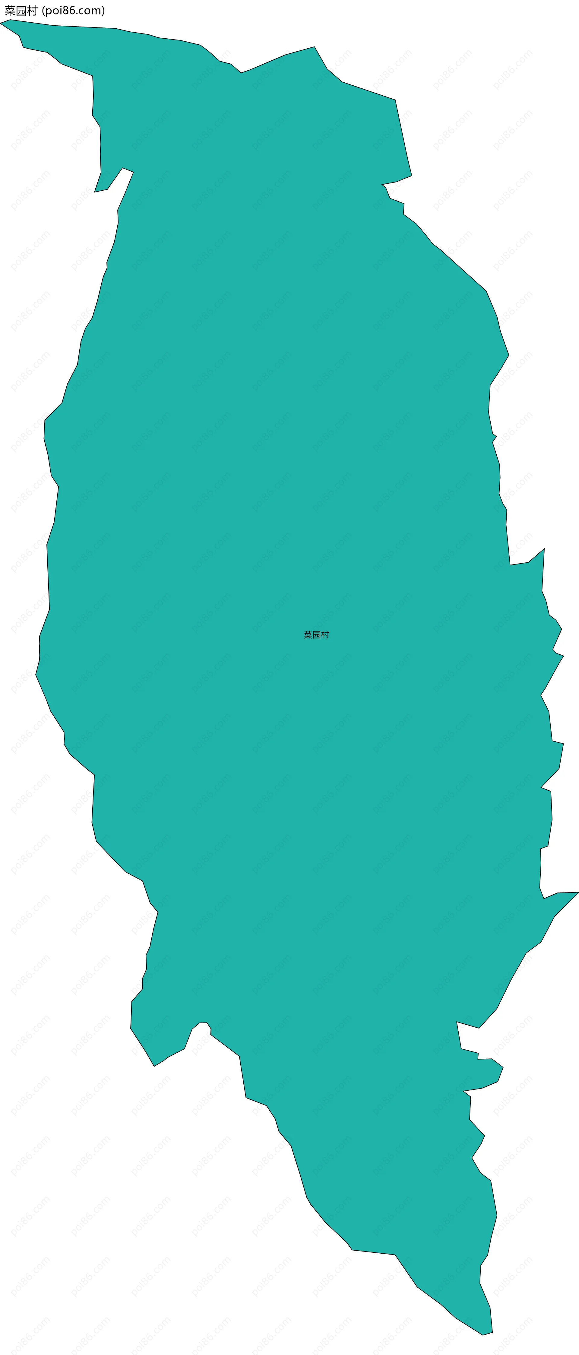 菜园村边界地图