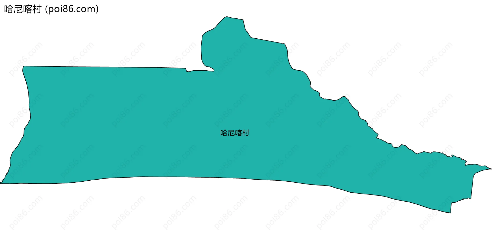 哈尼喀村边界地图