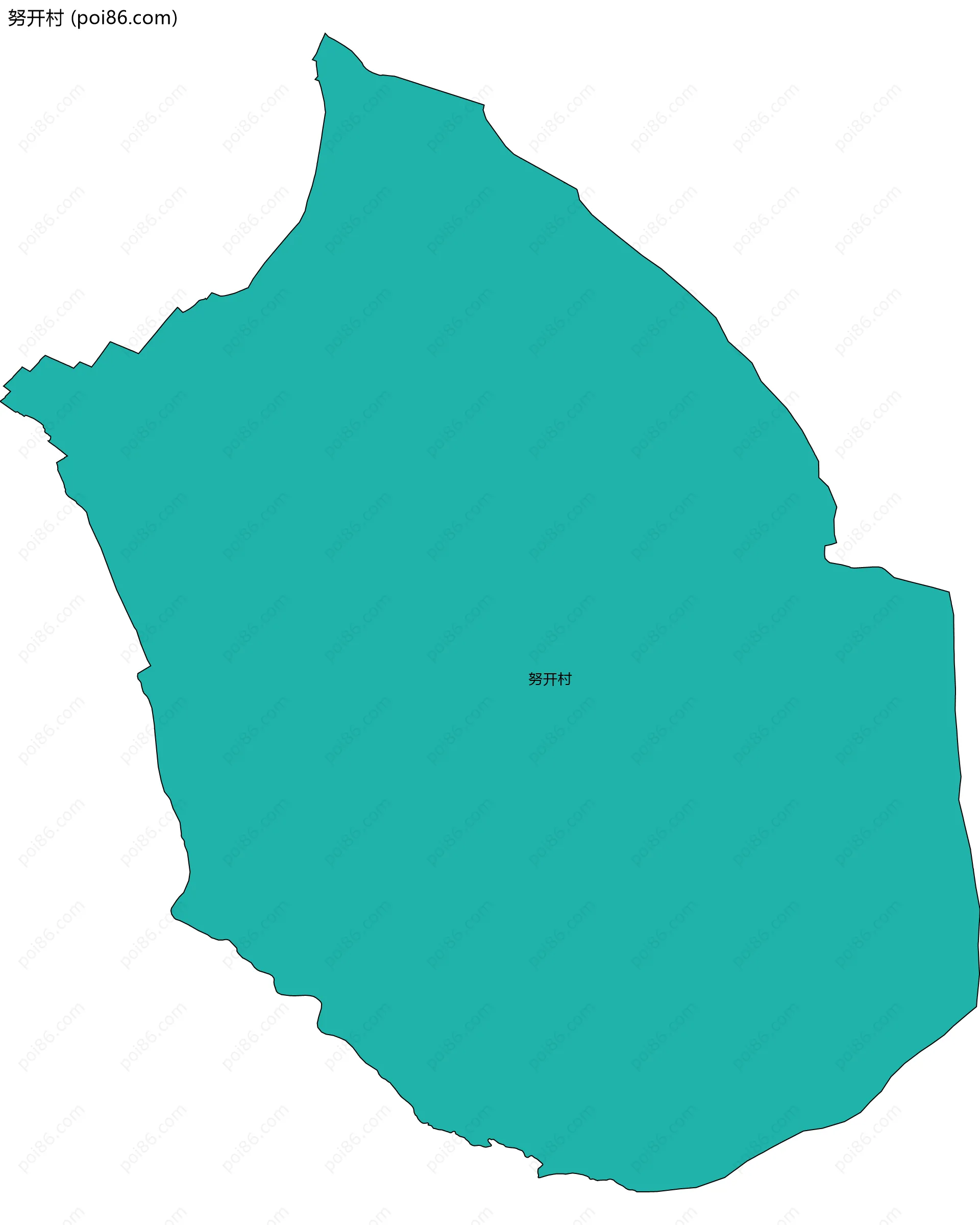 努开村边界地图