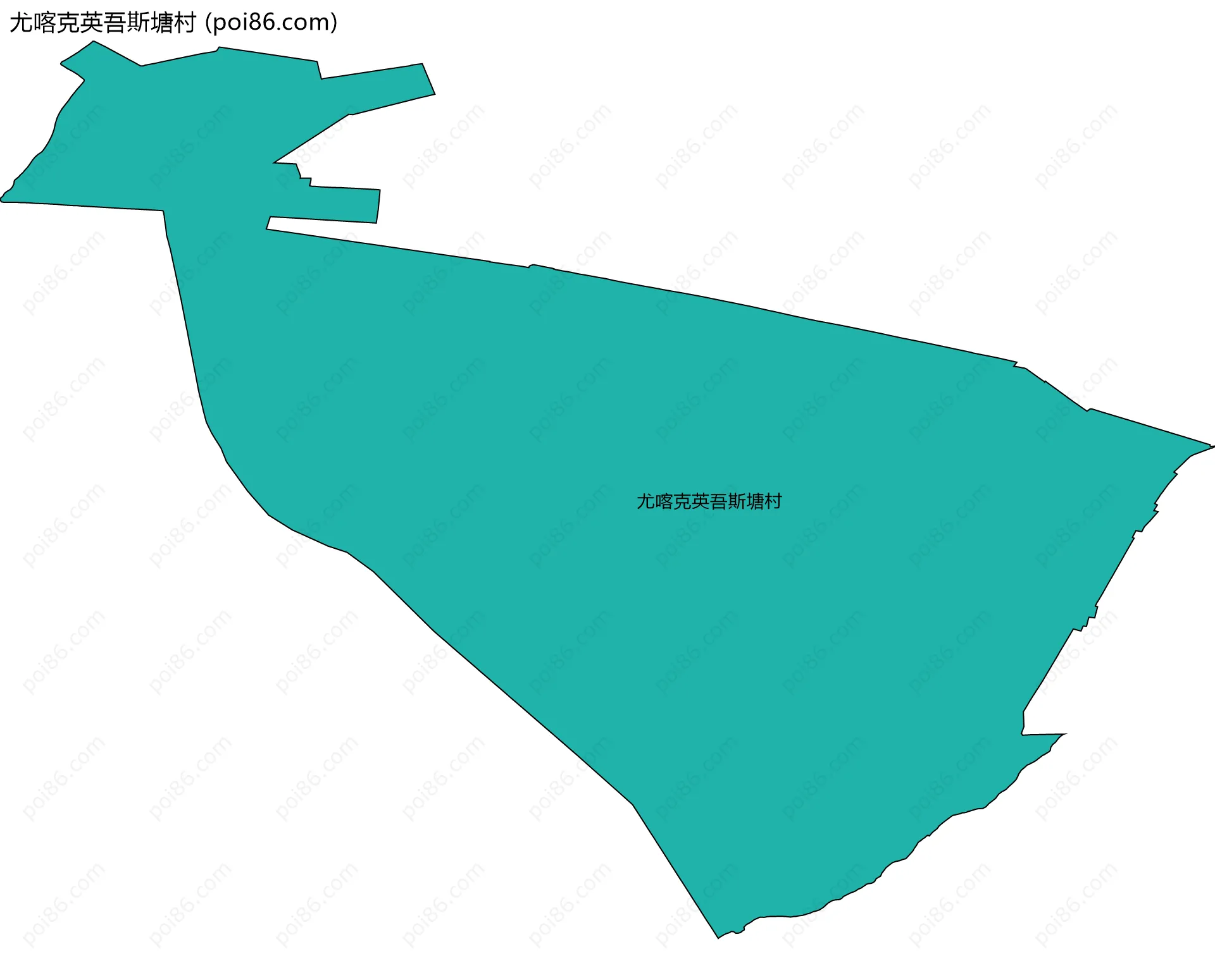 尤喀克英吾斯塘村边界地图