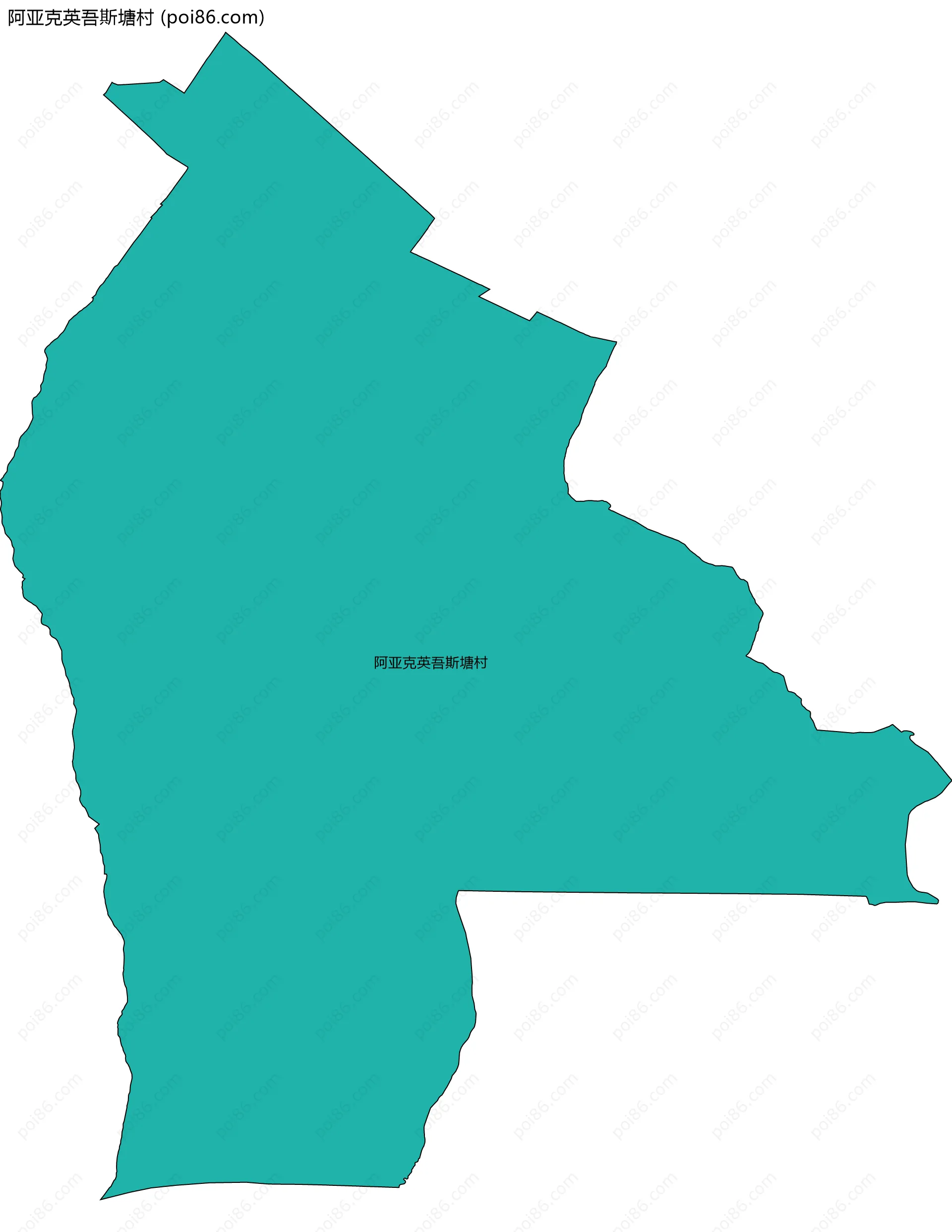 阿亚克英吾斯塘村边界地图