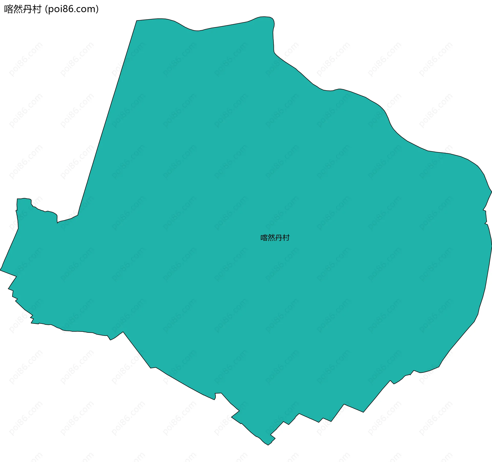 喀然丹村边界地图