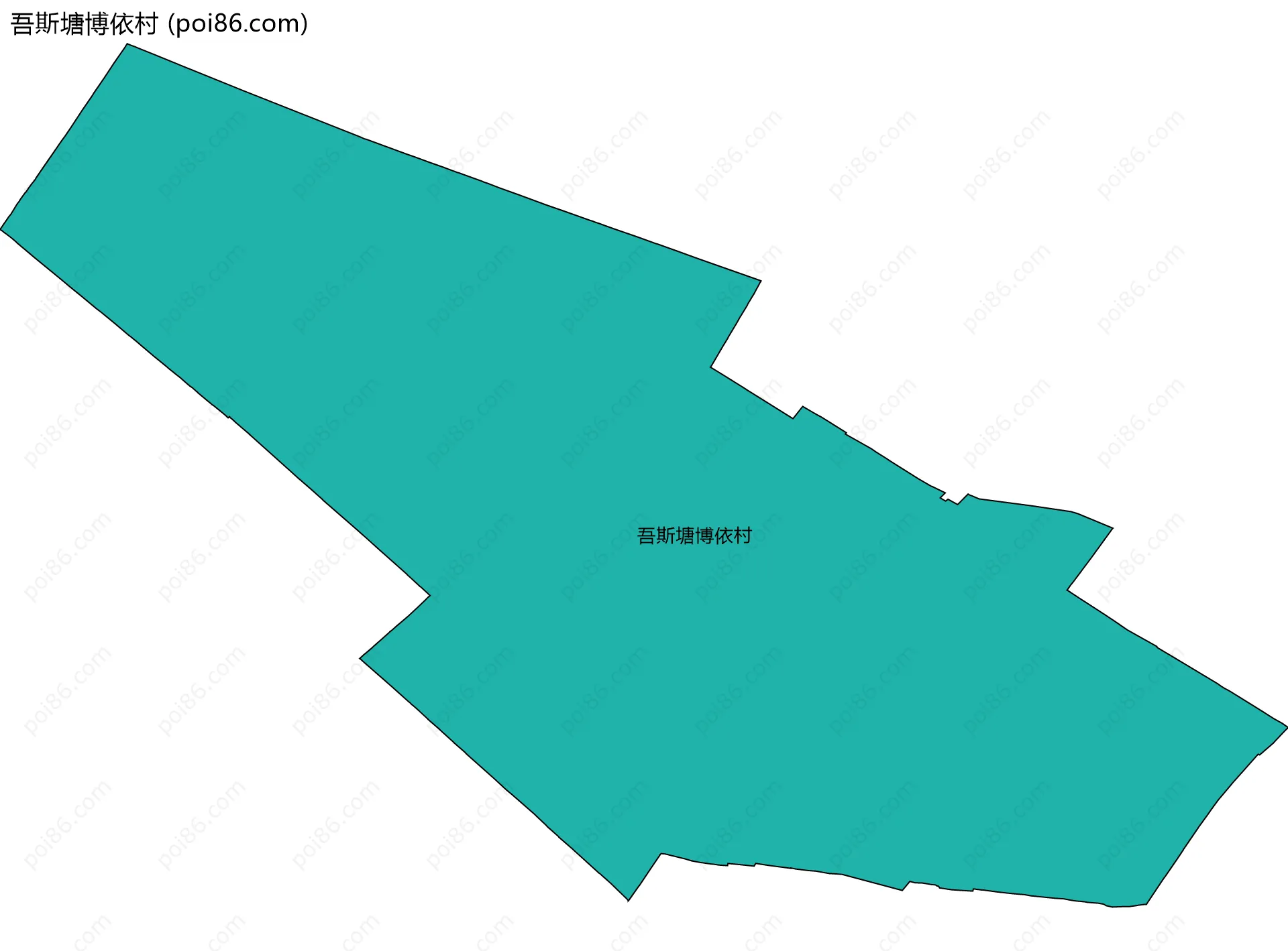 吾斯塘博依村边界地图