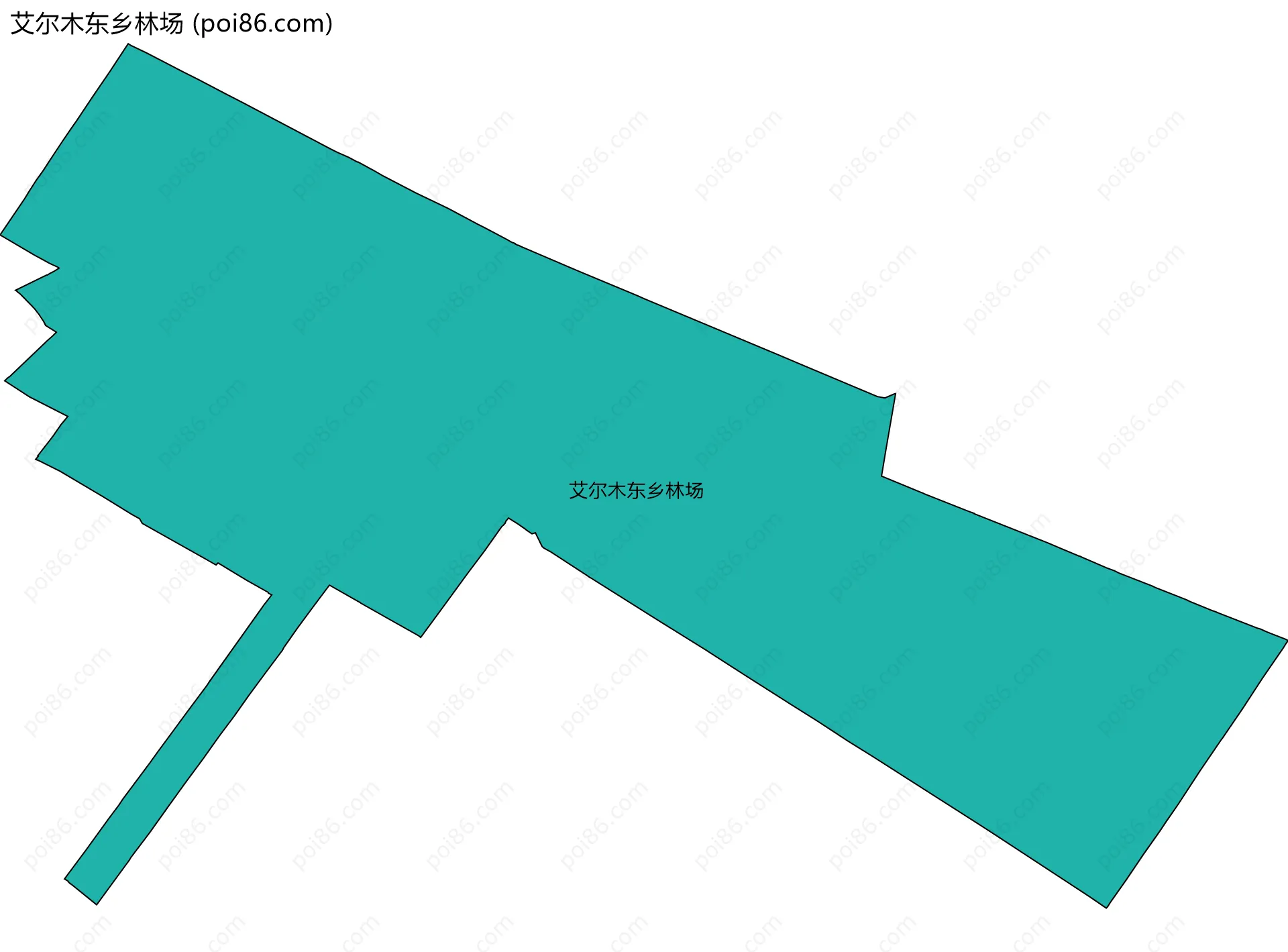 艾尔木东乡林场边界地图