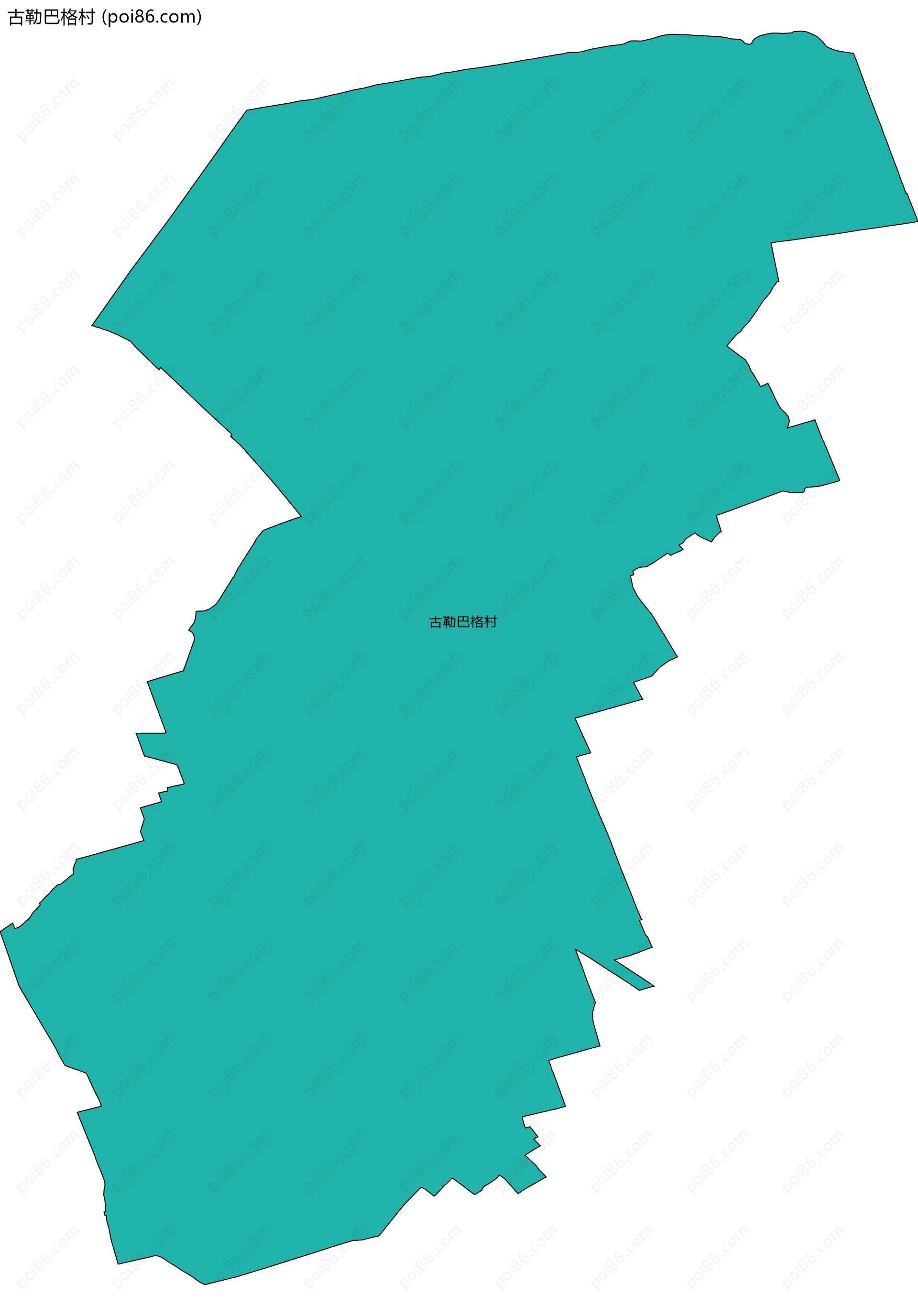 古勒巴格村边界地图