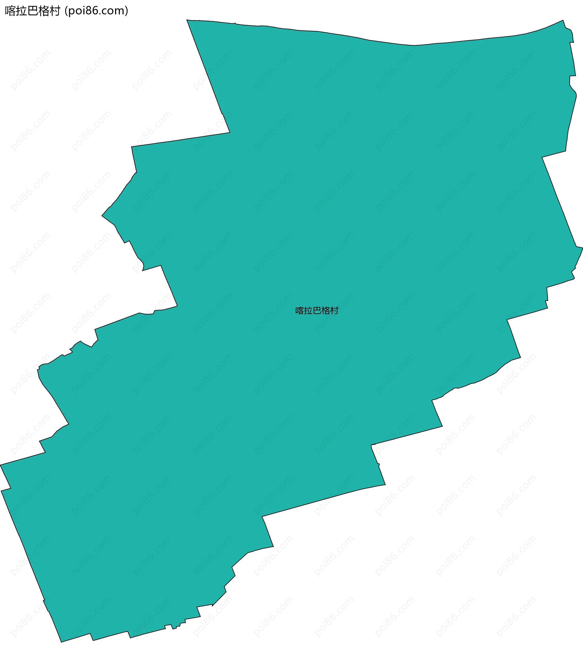 喀拉巴格村边界地图