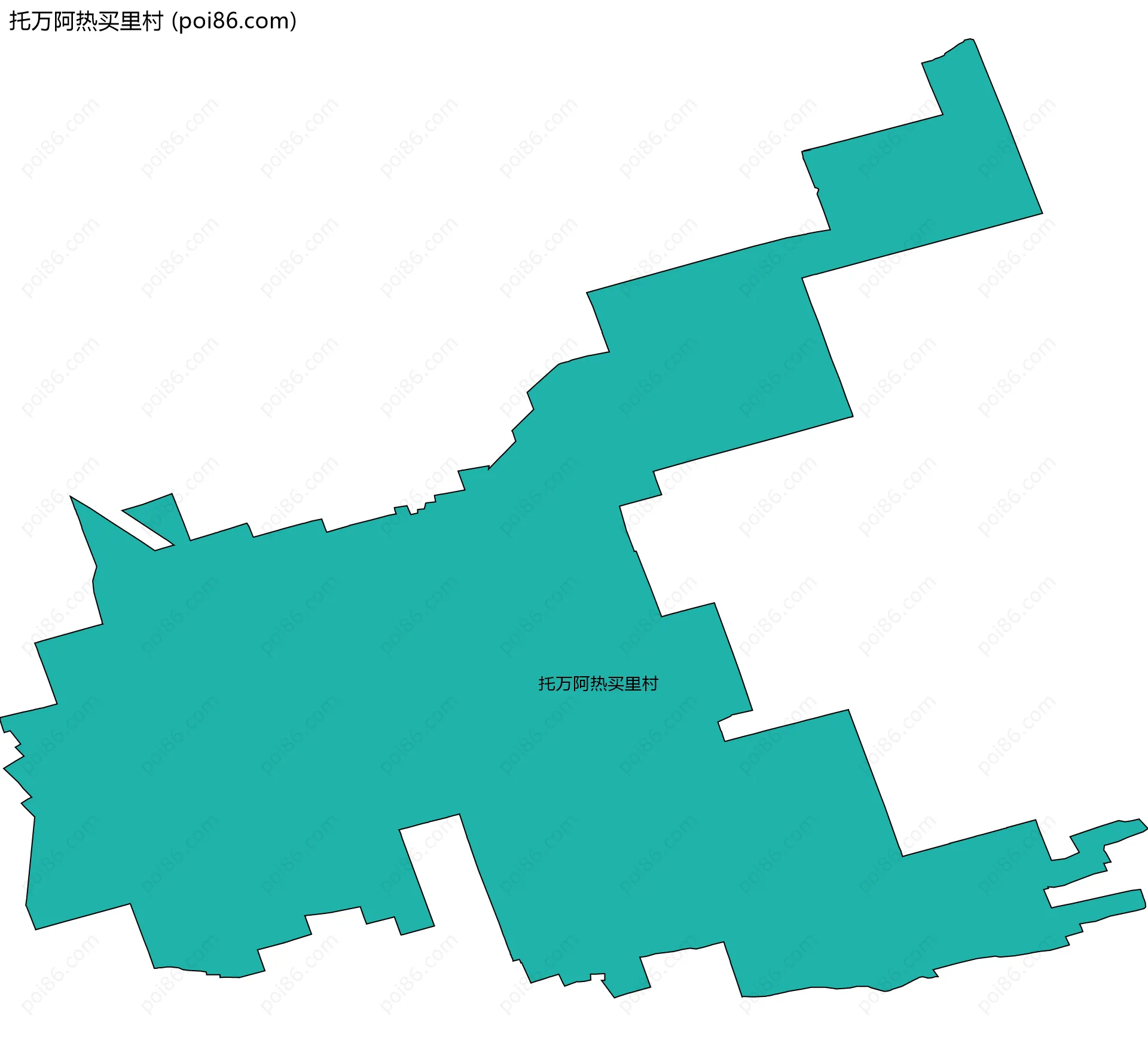 托万阿热买里村边界地图