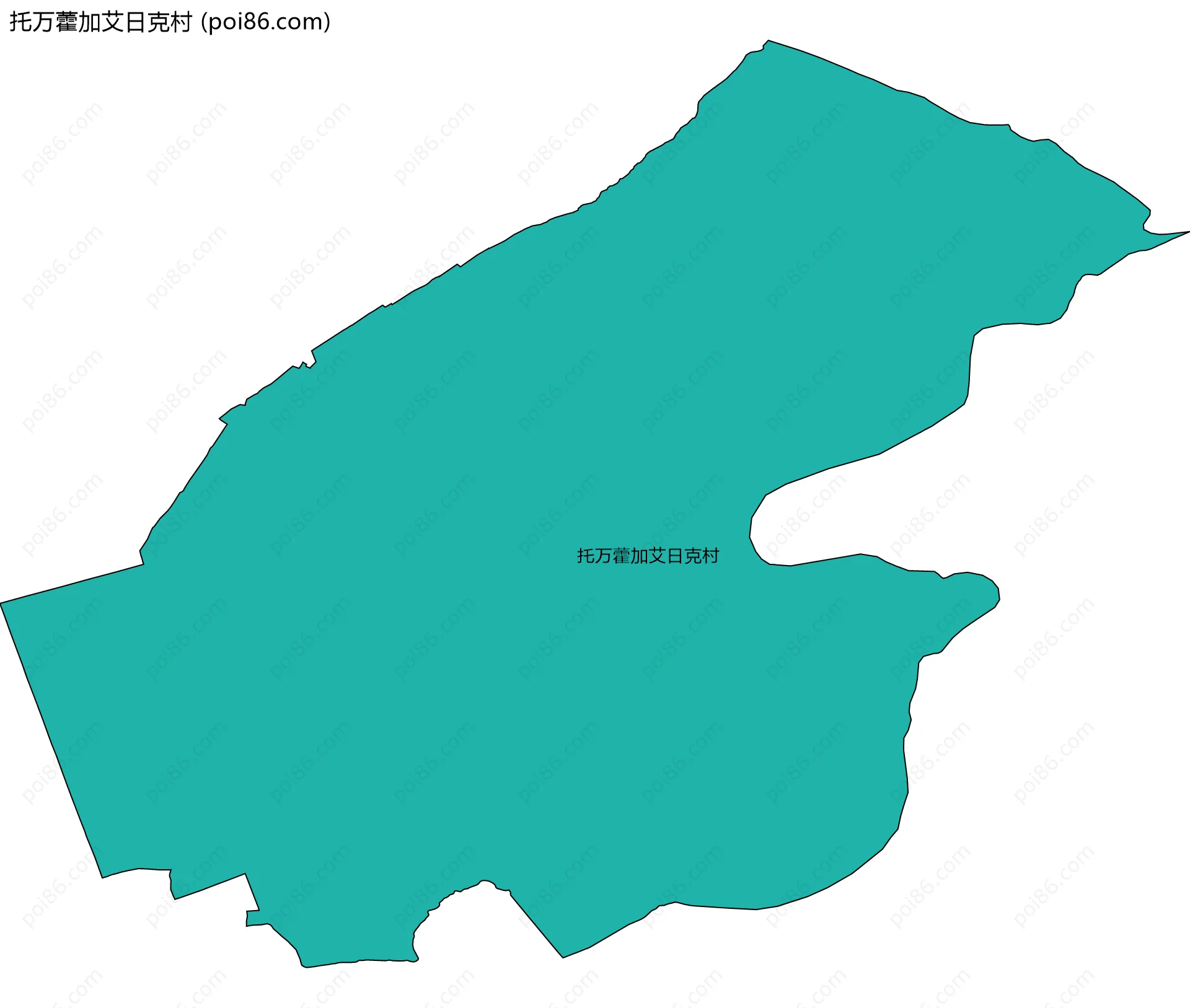 托万藿加艾日克村边界地图