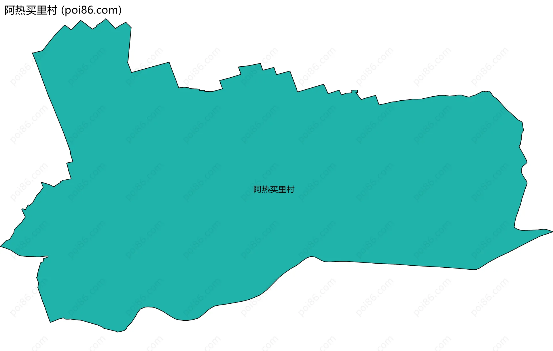 阿热买里村边界地图