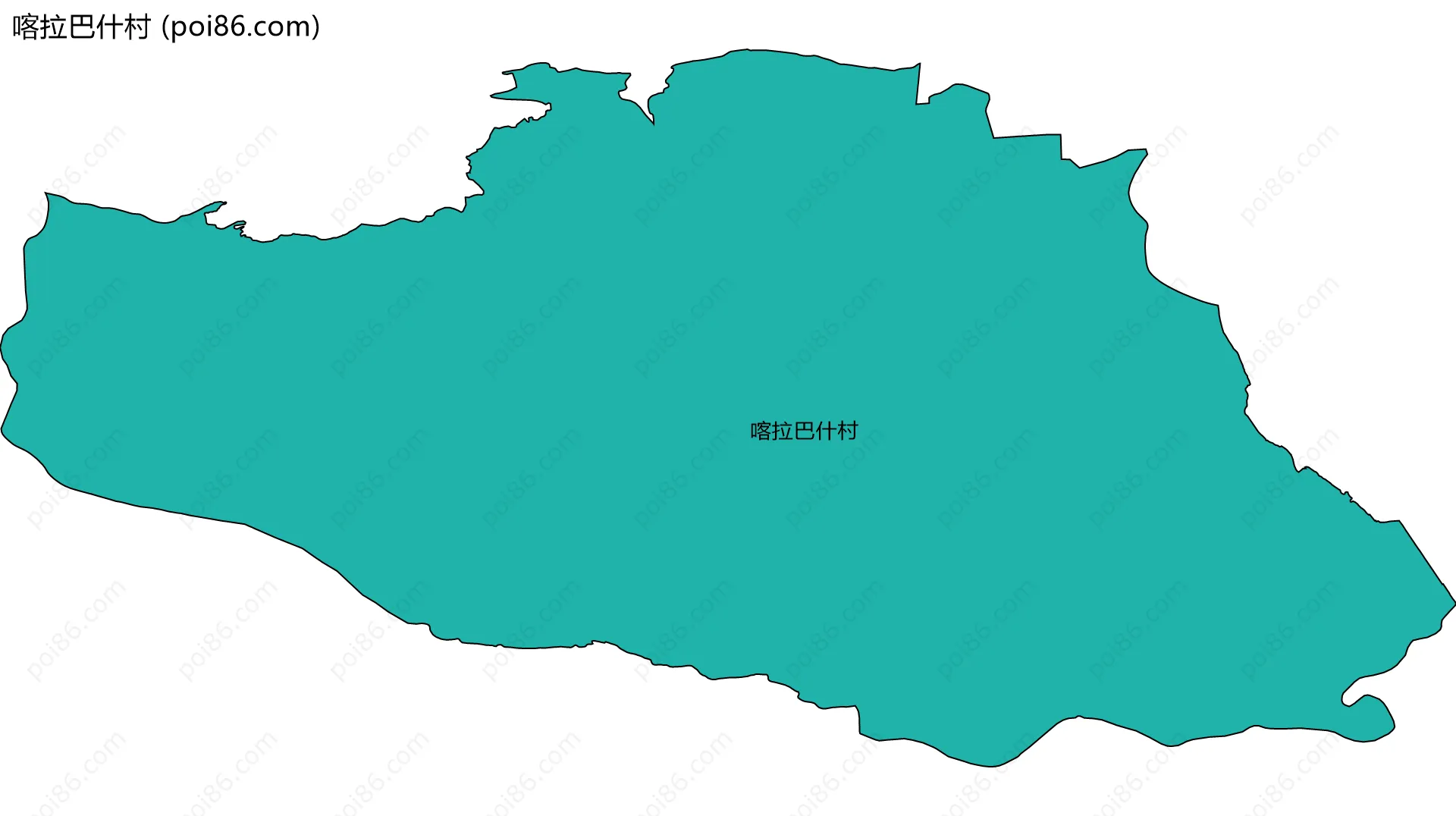 喀拉巴什村边界地图