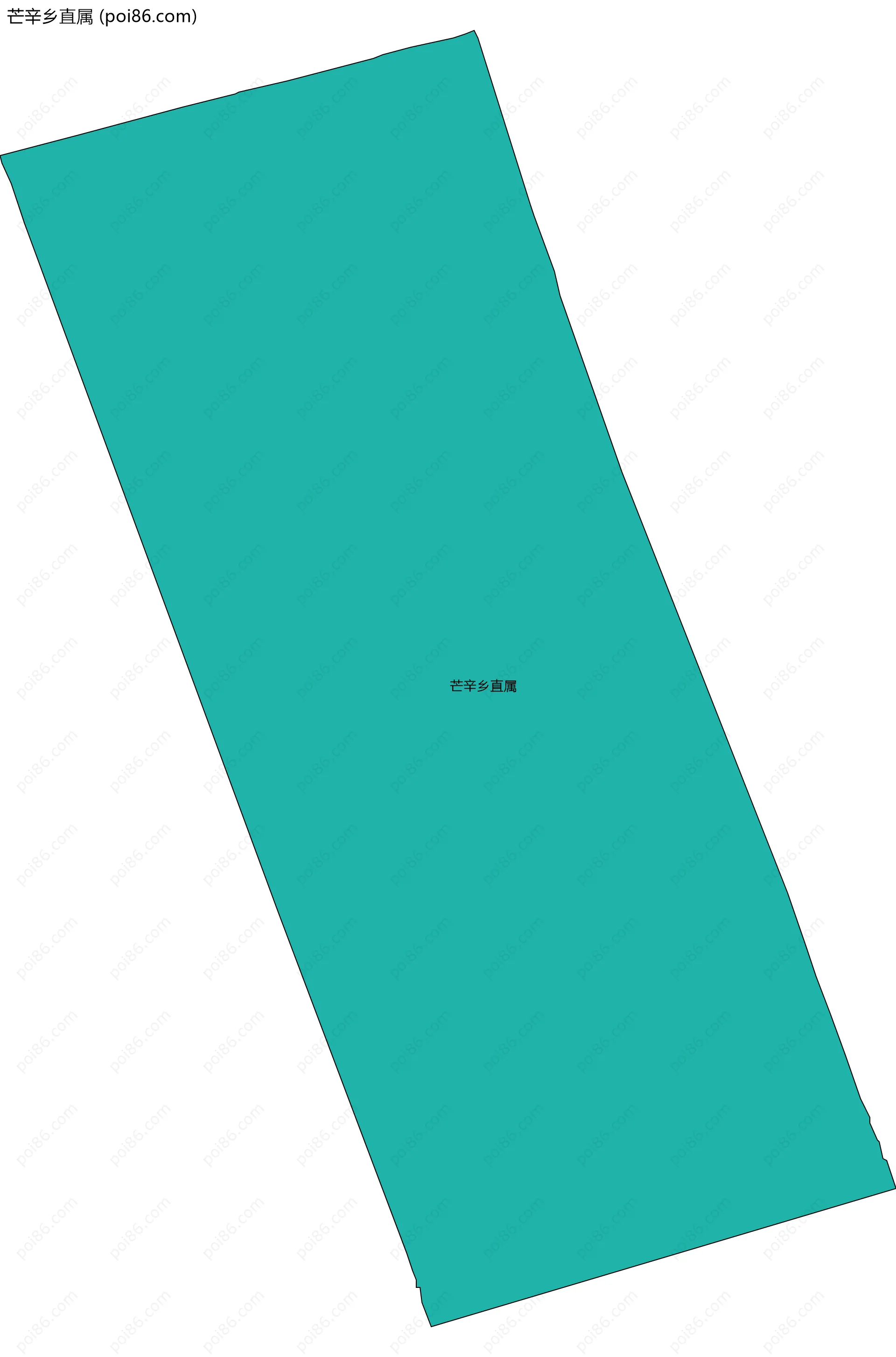 芒辛乡直属边界地图