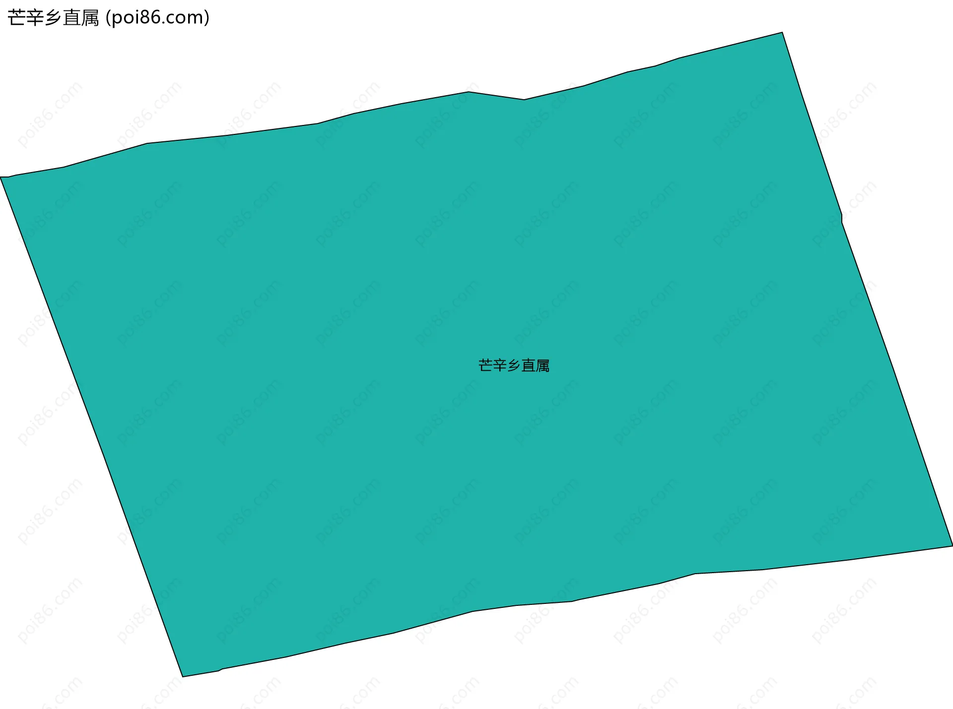 芒辛乡直属边界地图