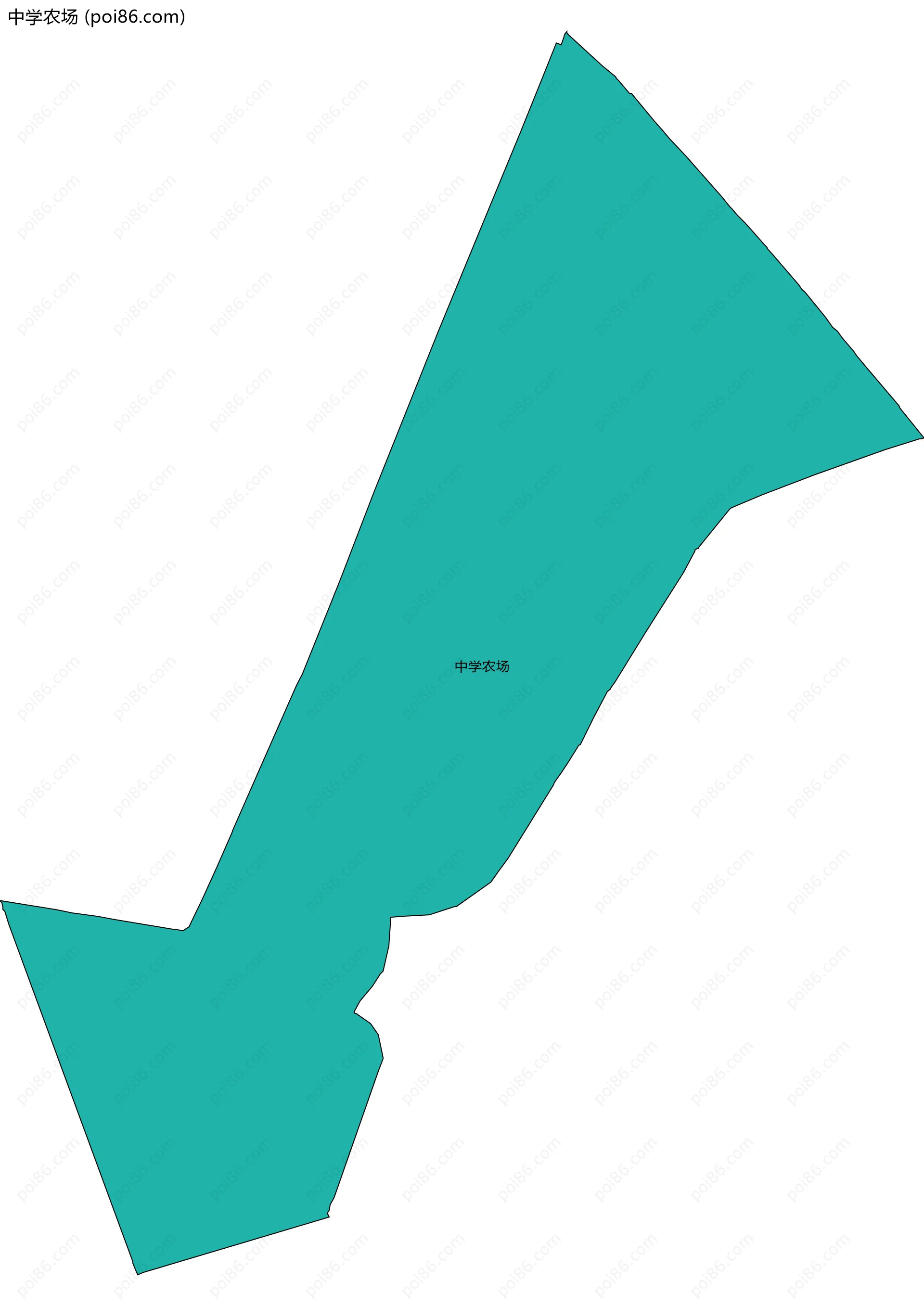 中学农场边界地图