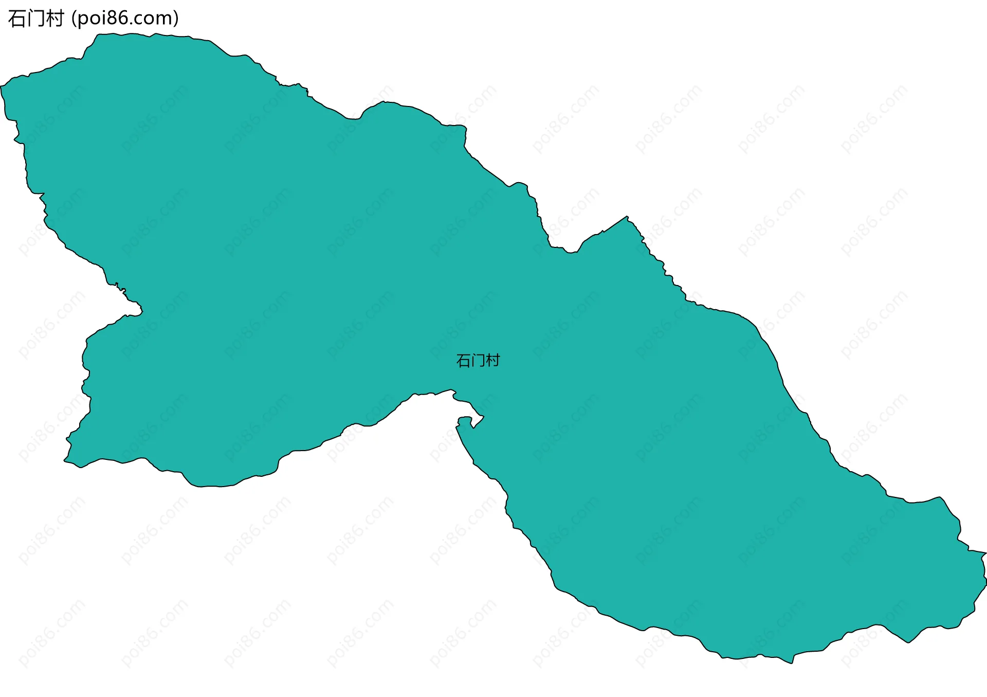 石门村边界地图