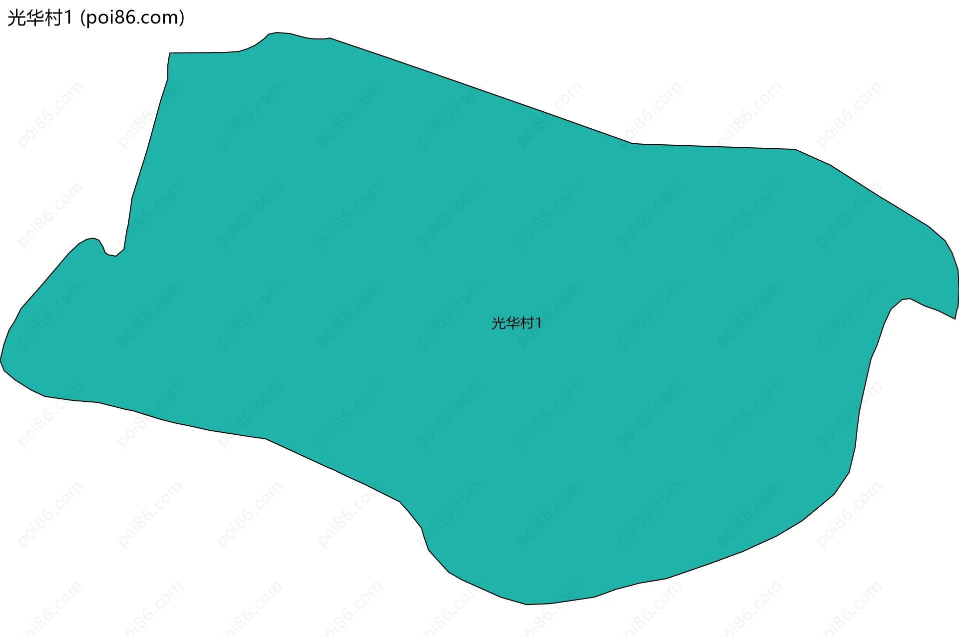 光华村1边界地图