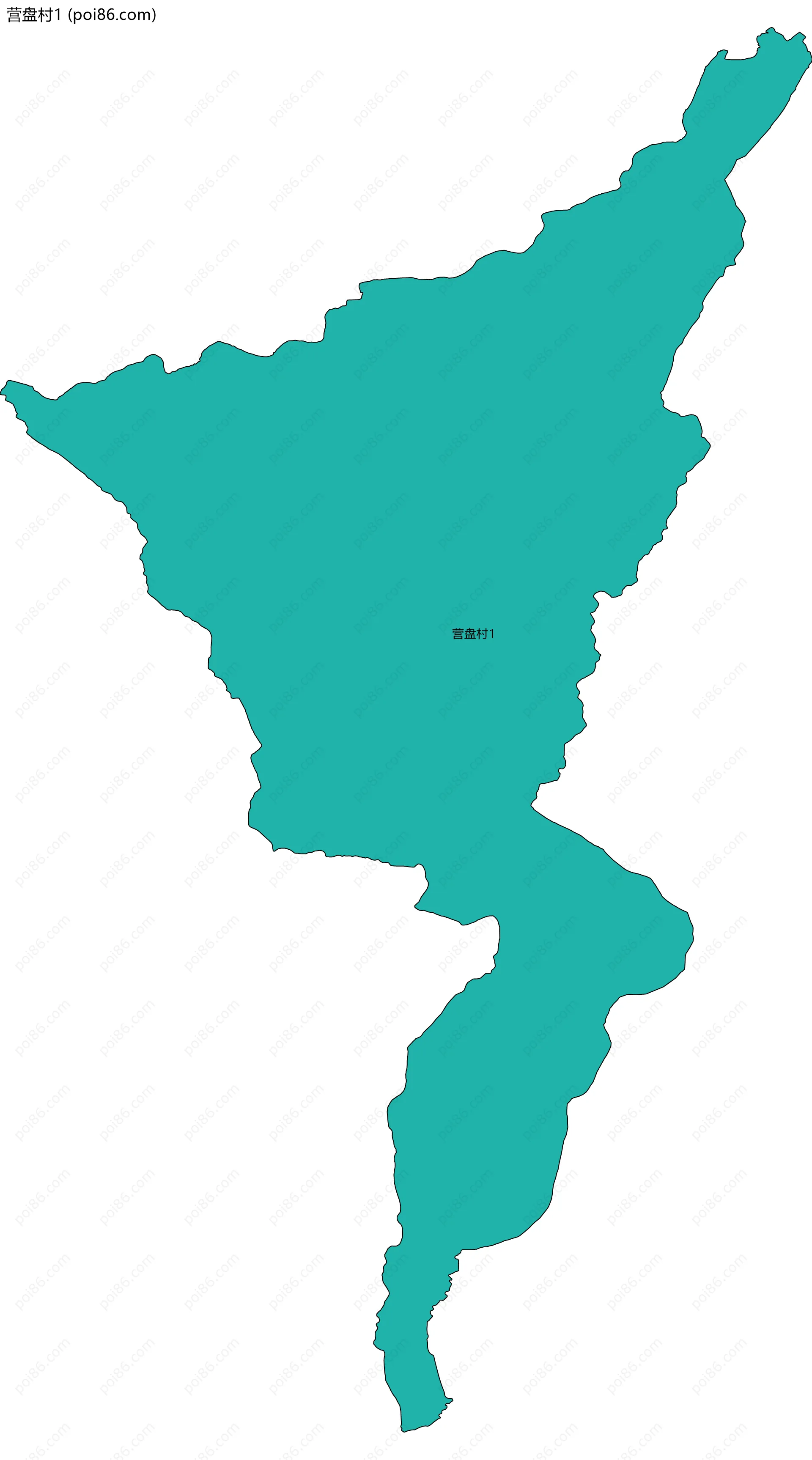 营盘村1边界地图