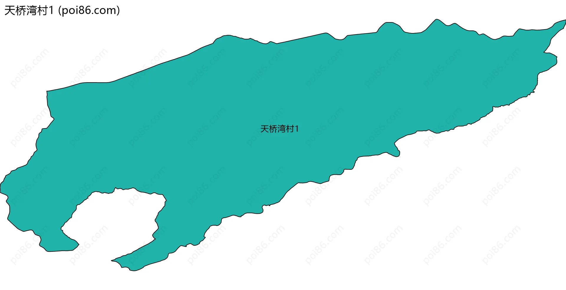 天桥湾村1边界地图